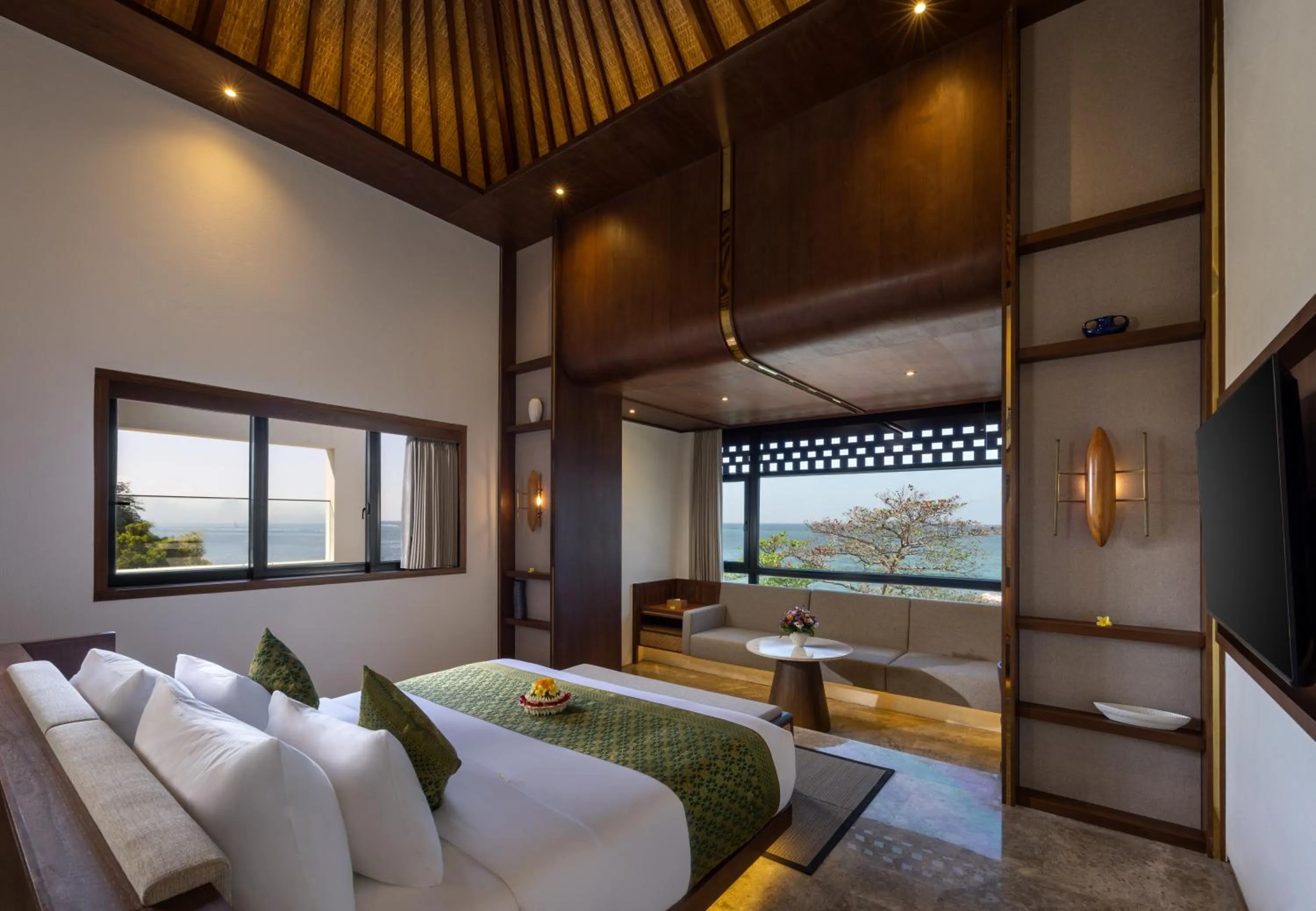Bed in Sumitra Luxury Villas & Resort by Pramana