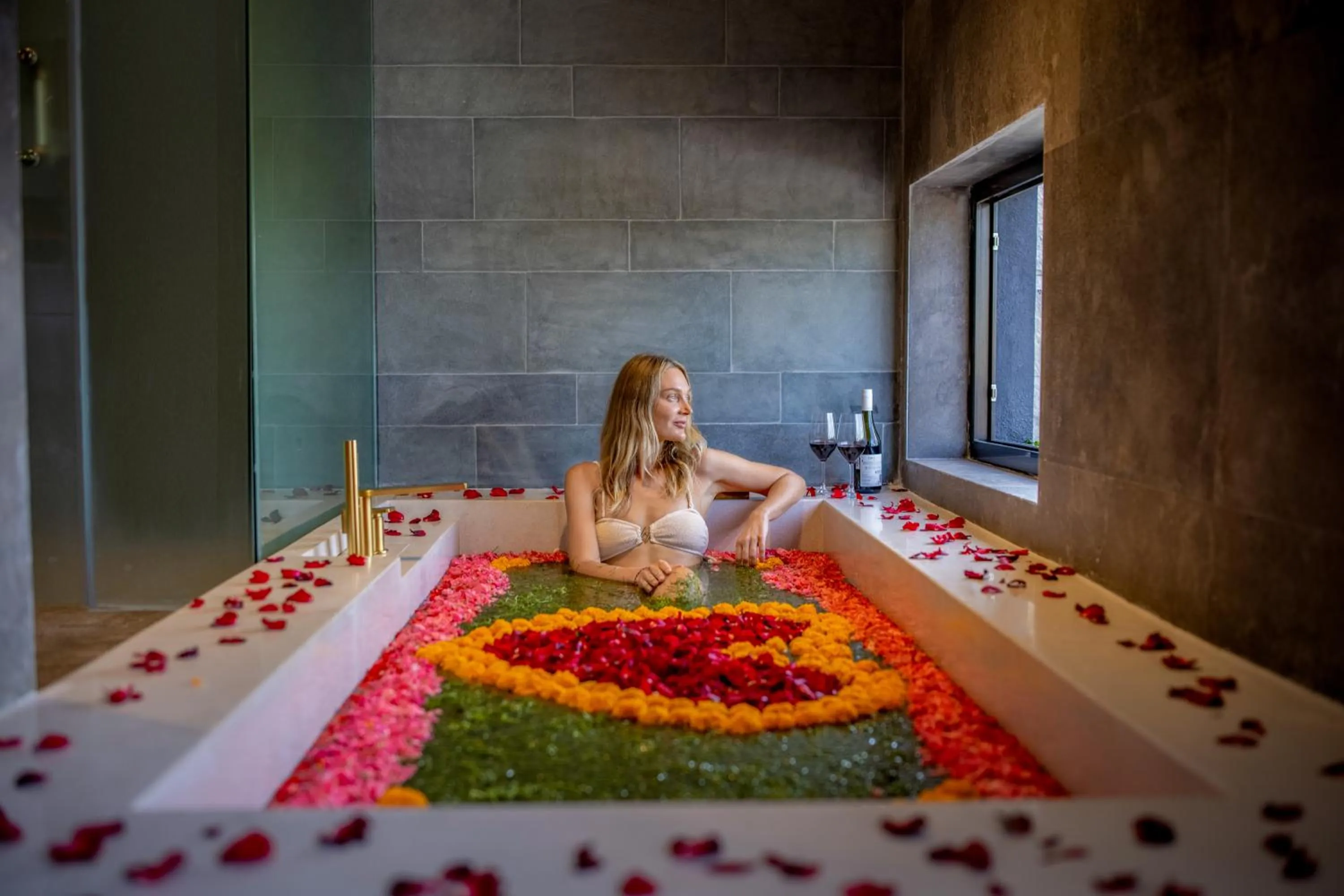 Bathroom in Sumitra Luxury Villas & Resort by Pramana