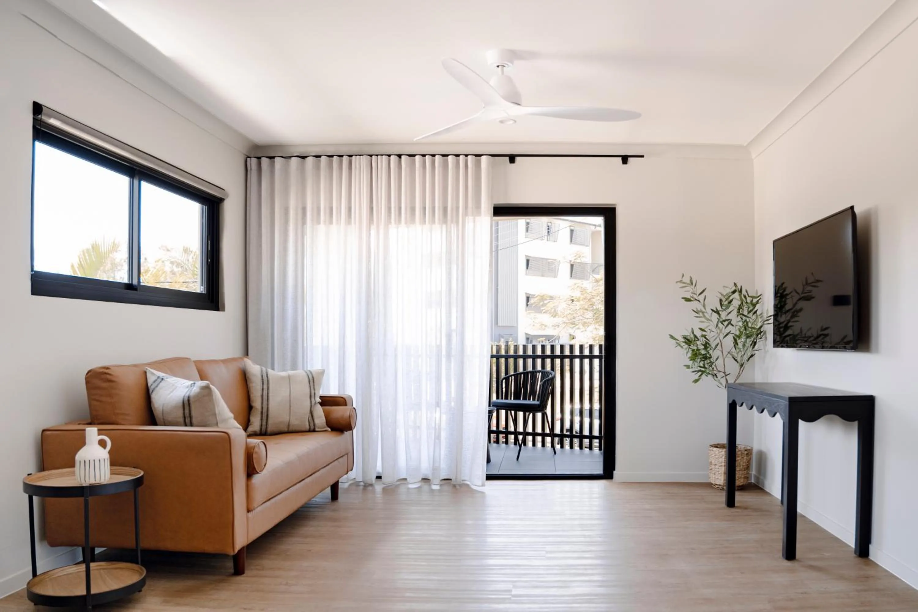 Living room in Motel Caloundra