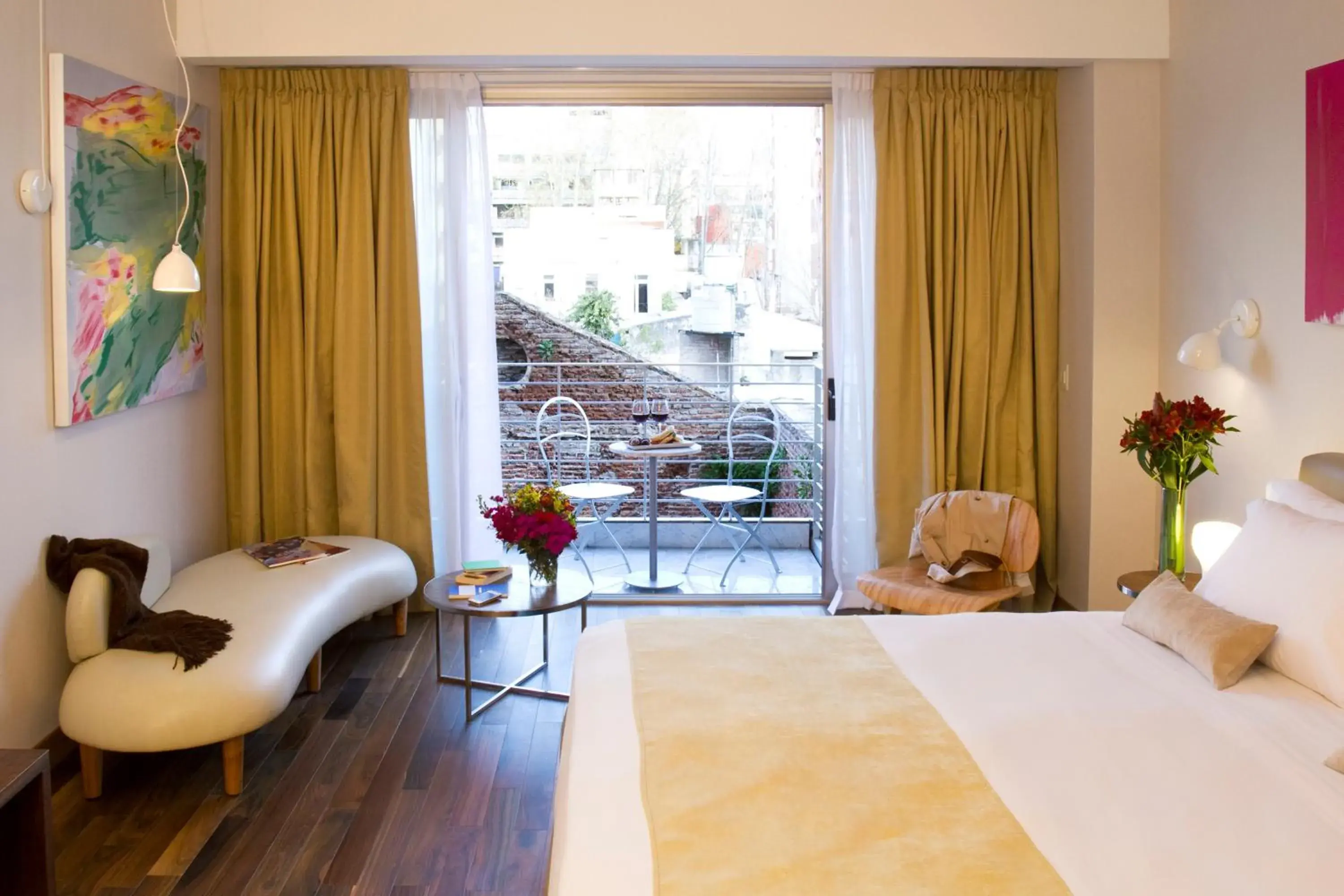 Balcony/Terrace, Bed in Palo Santo Hotel Balcony/Terrace, Bed in Palo Santo Hotel