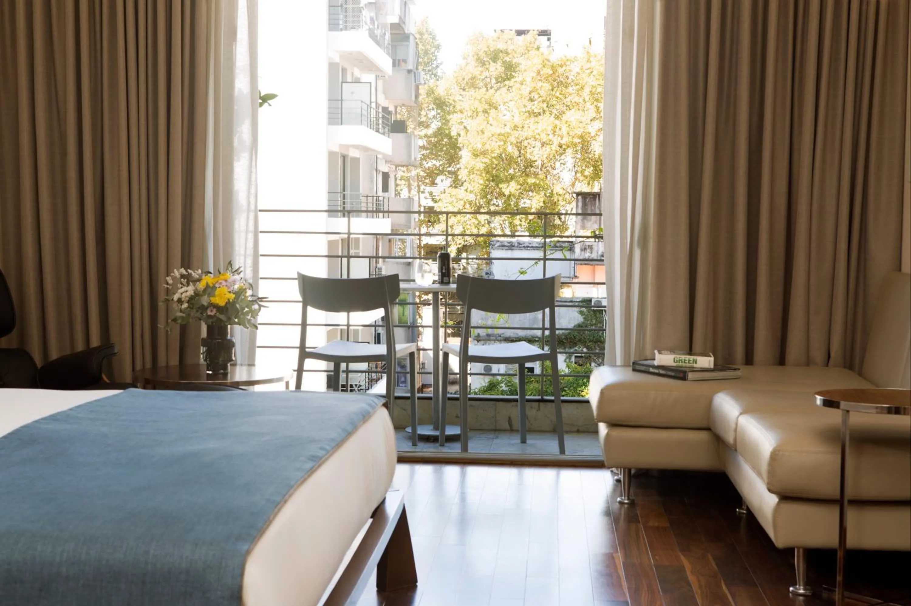 View (from property/room), Bed in Palo Santo Hotel