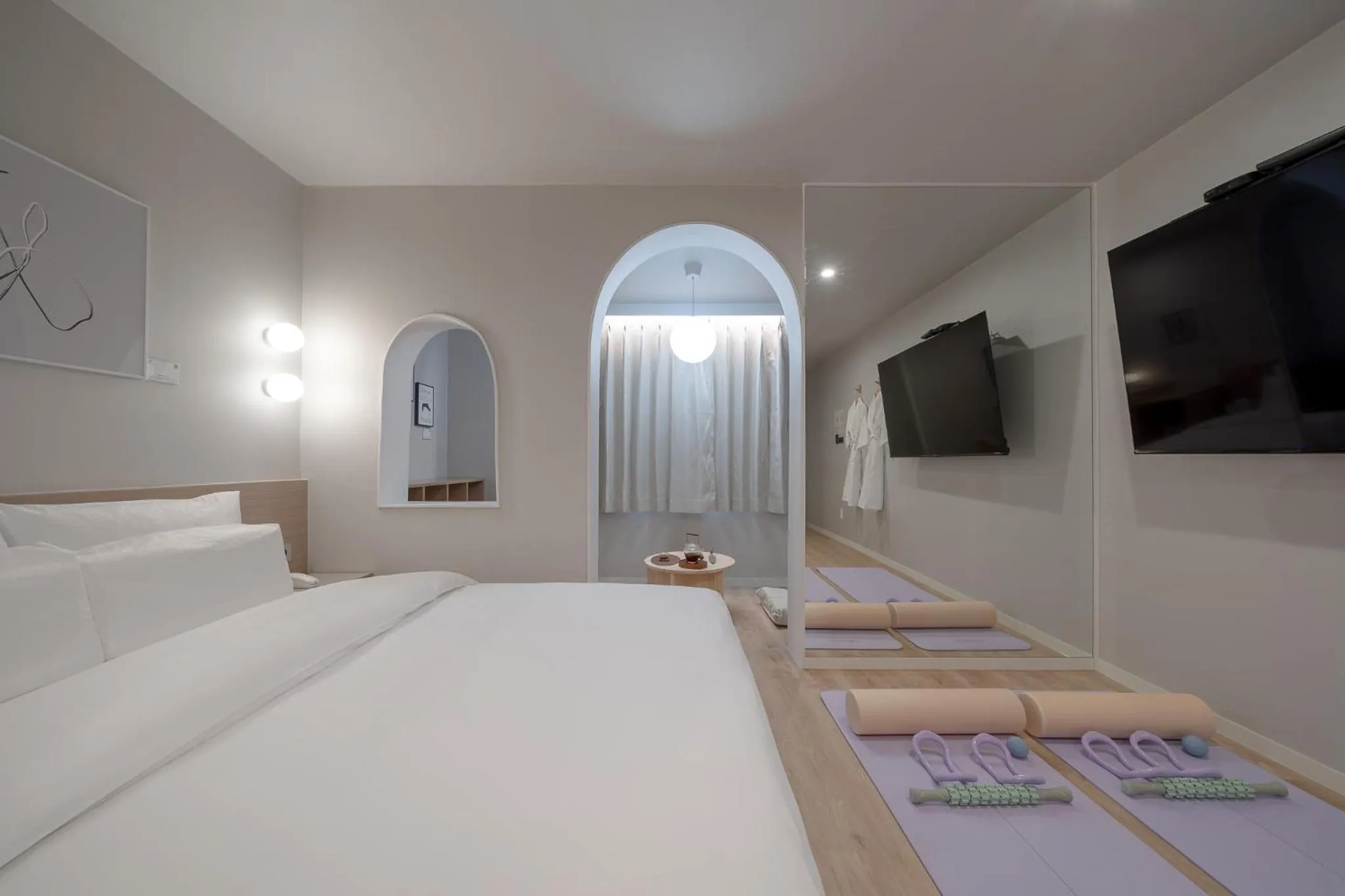 Bed in Cheonan Aank Hotel Seongjeong