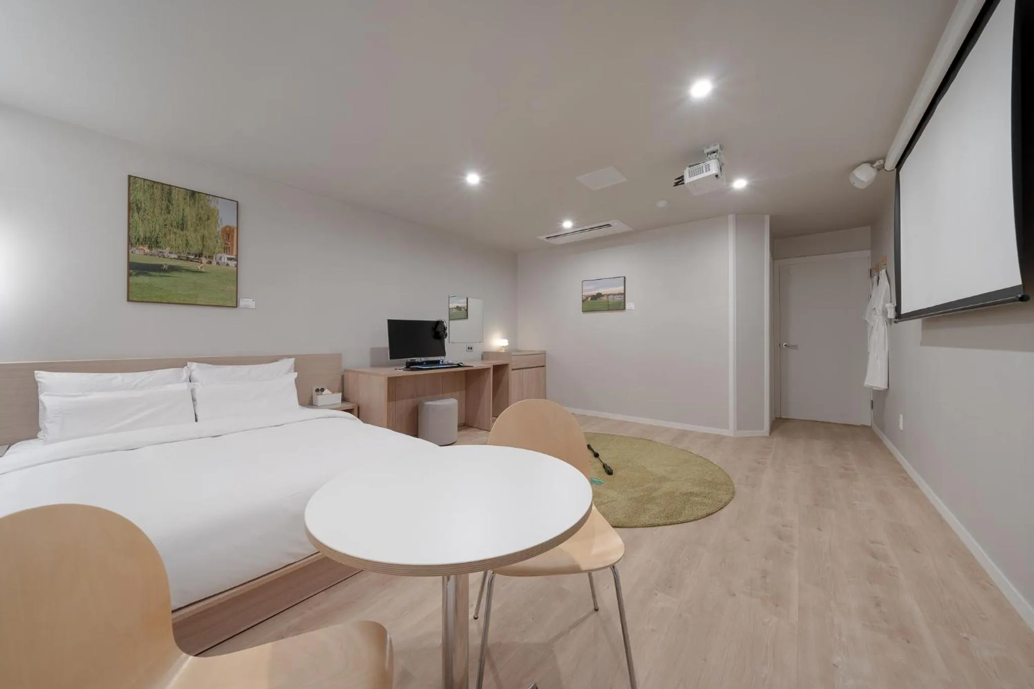 Bed in Cheonan Aank Hotel Seongjeong