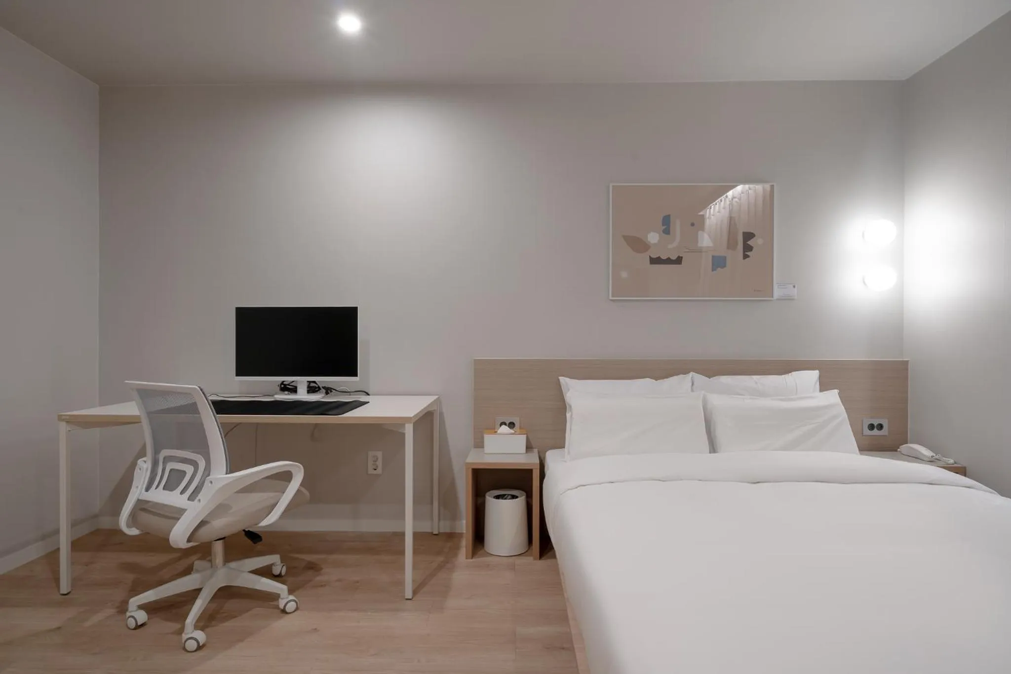 Bed in Cheonan Aank Hotel Seongjeong