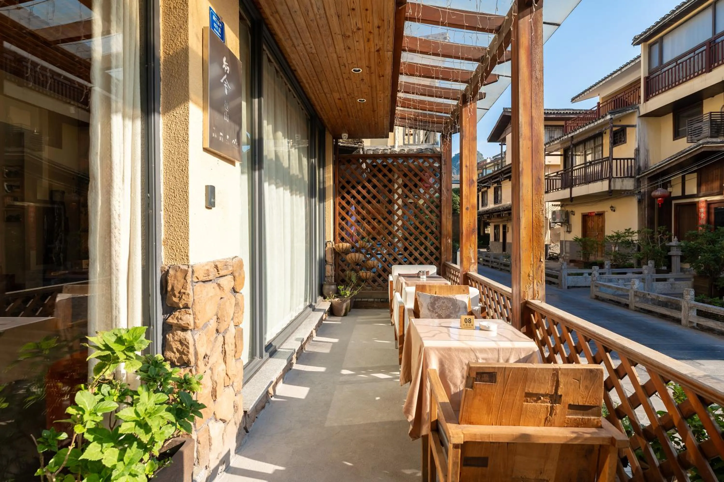 Property building in Guilin Village Creek Inn -Beside the lake &Fee pick up service over three nights
