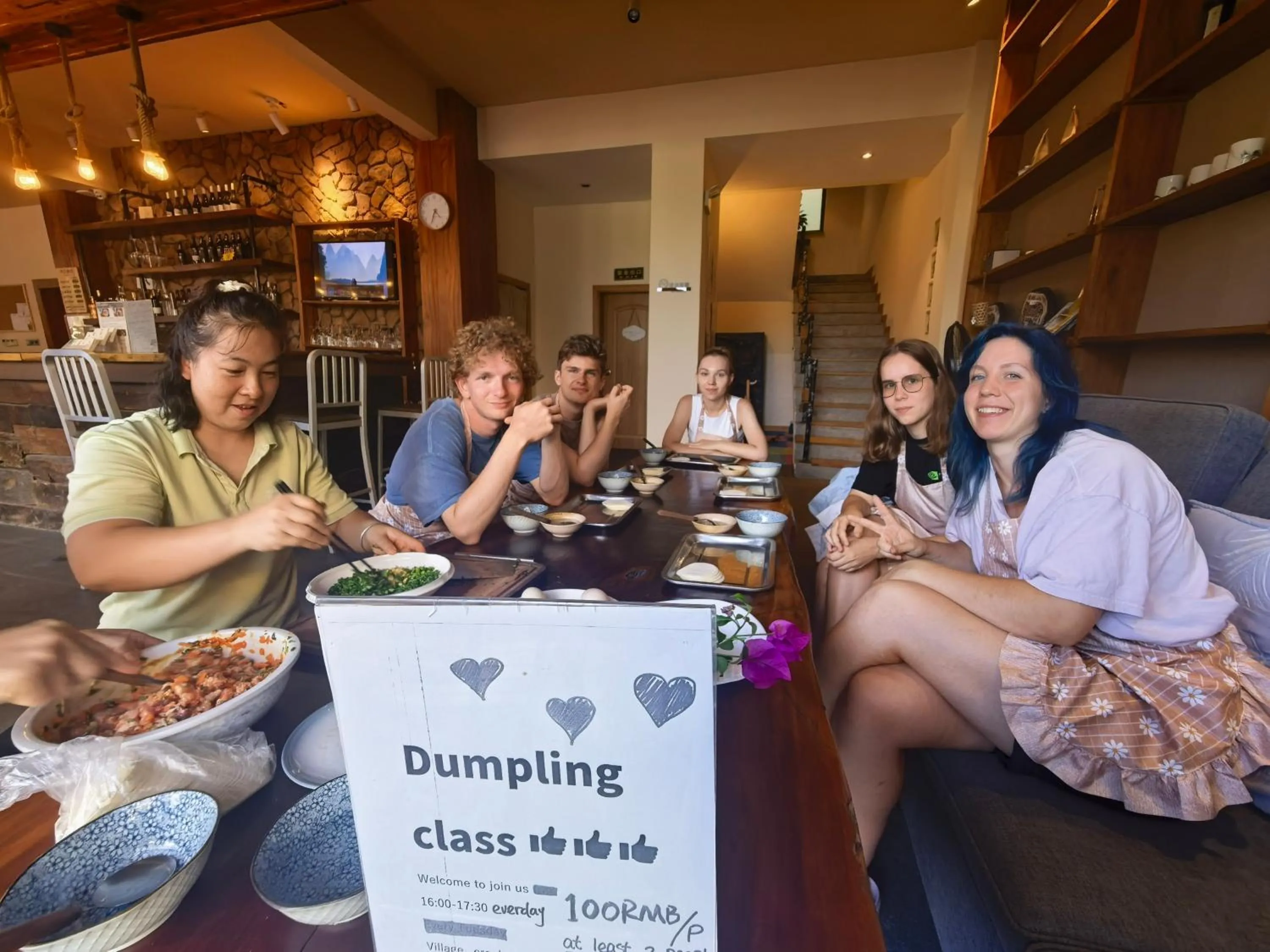 Restaurant/places to eat in Guilin Village Creek Inn -Beside the lake &Fee pick up service over three nights