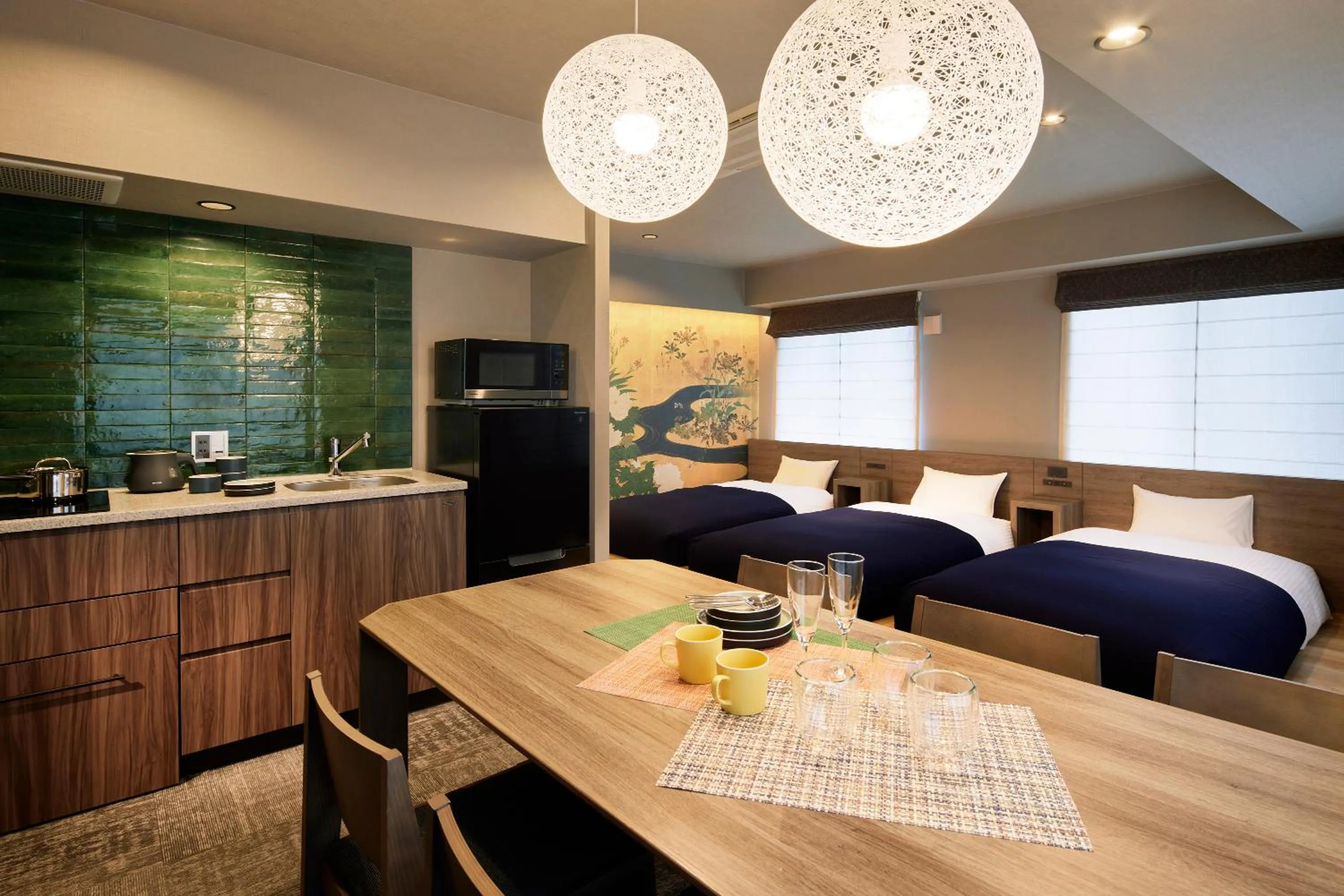 Deluxe Studio with 5beds (Balcony Access with Tatami Room) in Minn Gion Sanjo