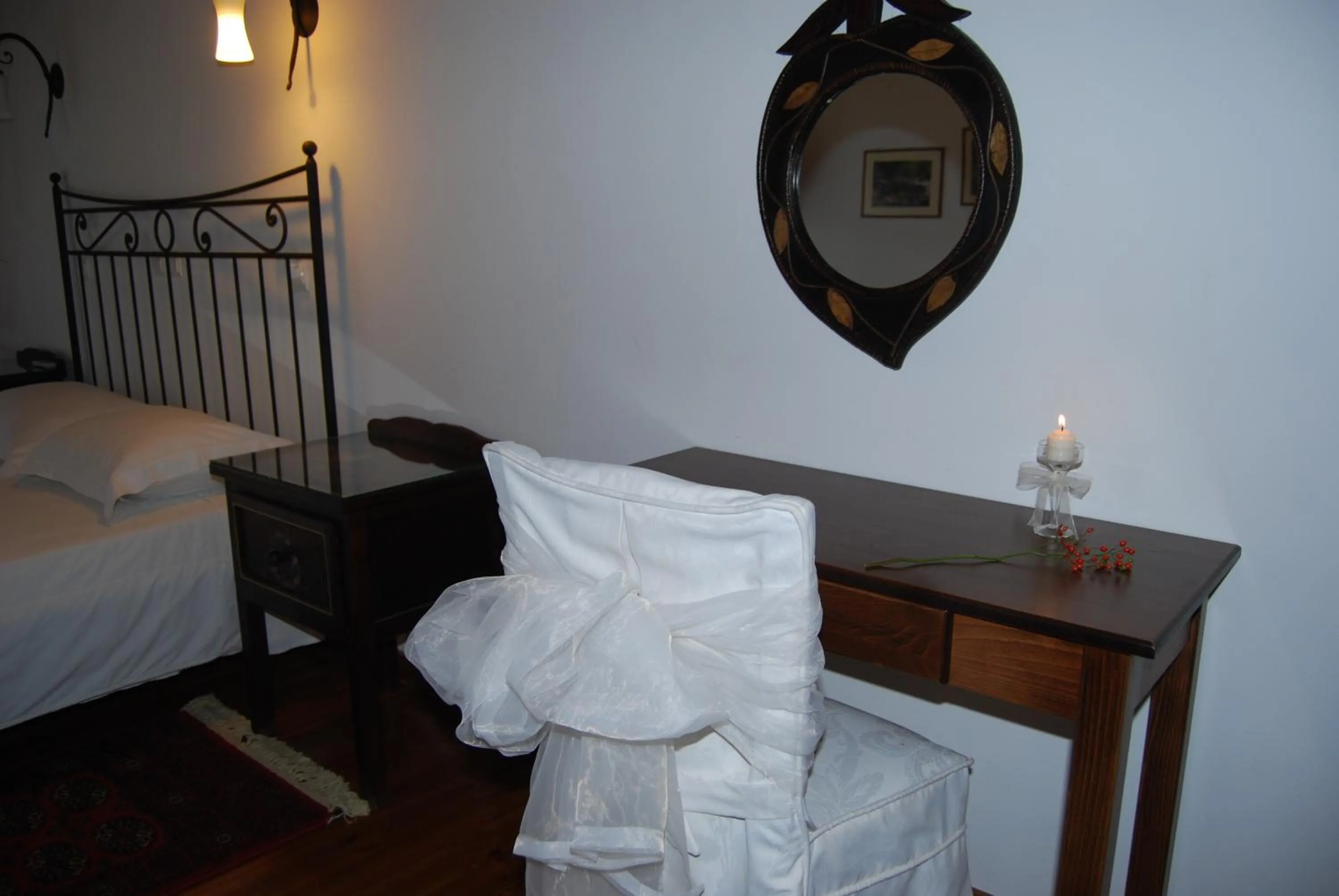 Decorative detail, Bed in Dryades Guesthouse