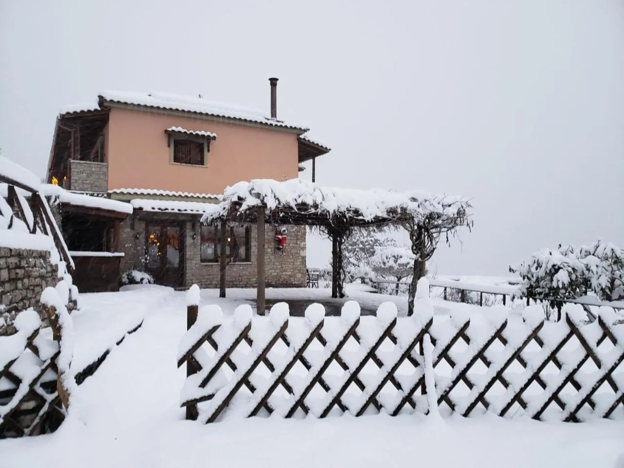 Facade/entrance in Dryades Guesthouse
