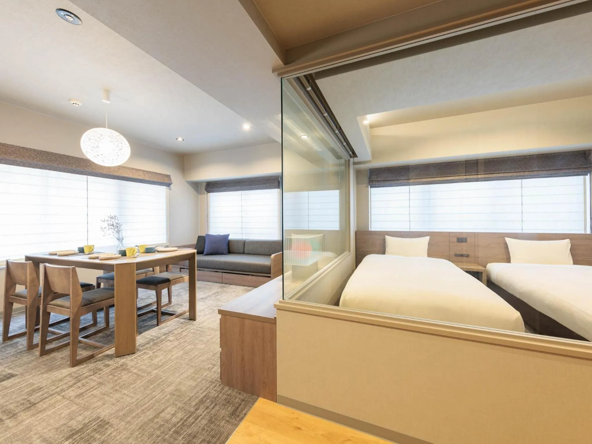 Living room, Bed in Minn Kiyomizu Gojo