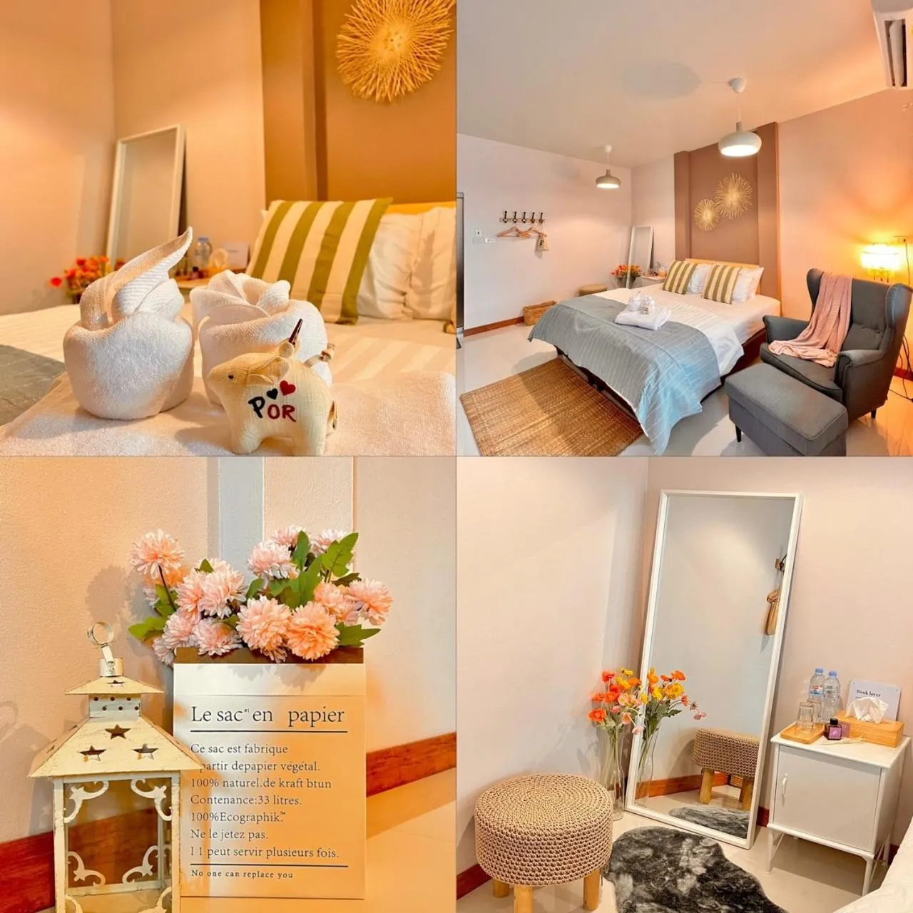 Bed in Por poshtel Kanchanaburi