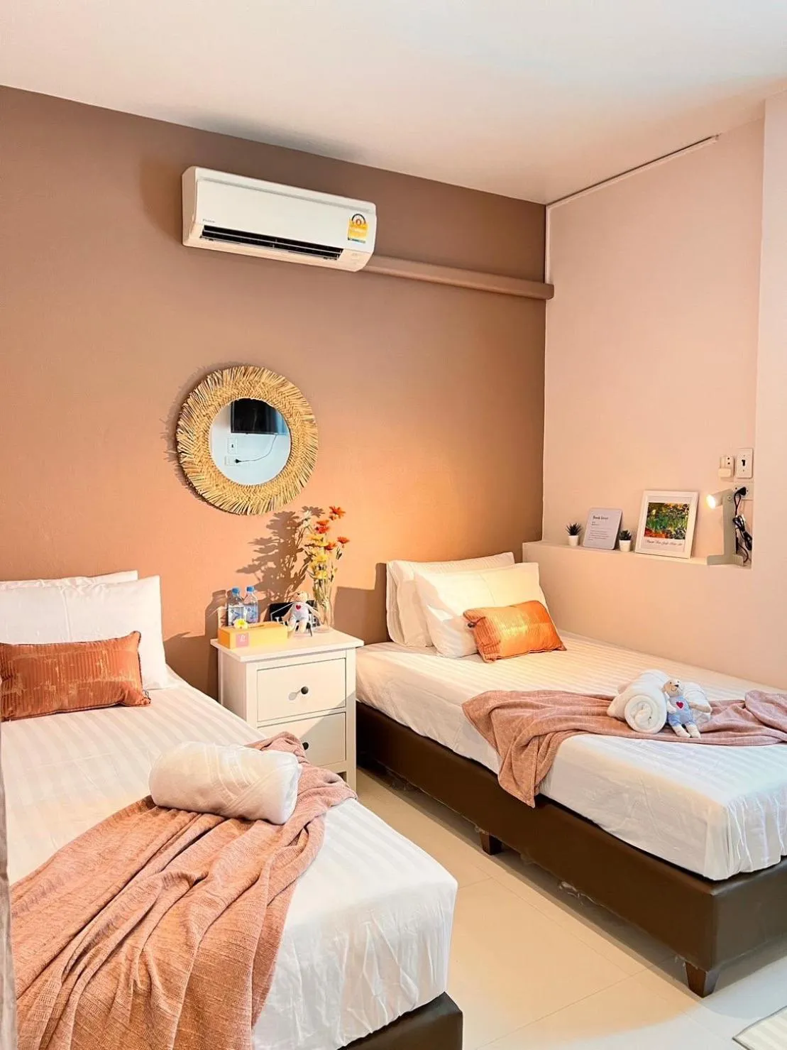 Bed in Por poshtel Kanchanaburi