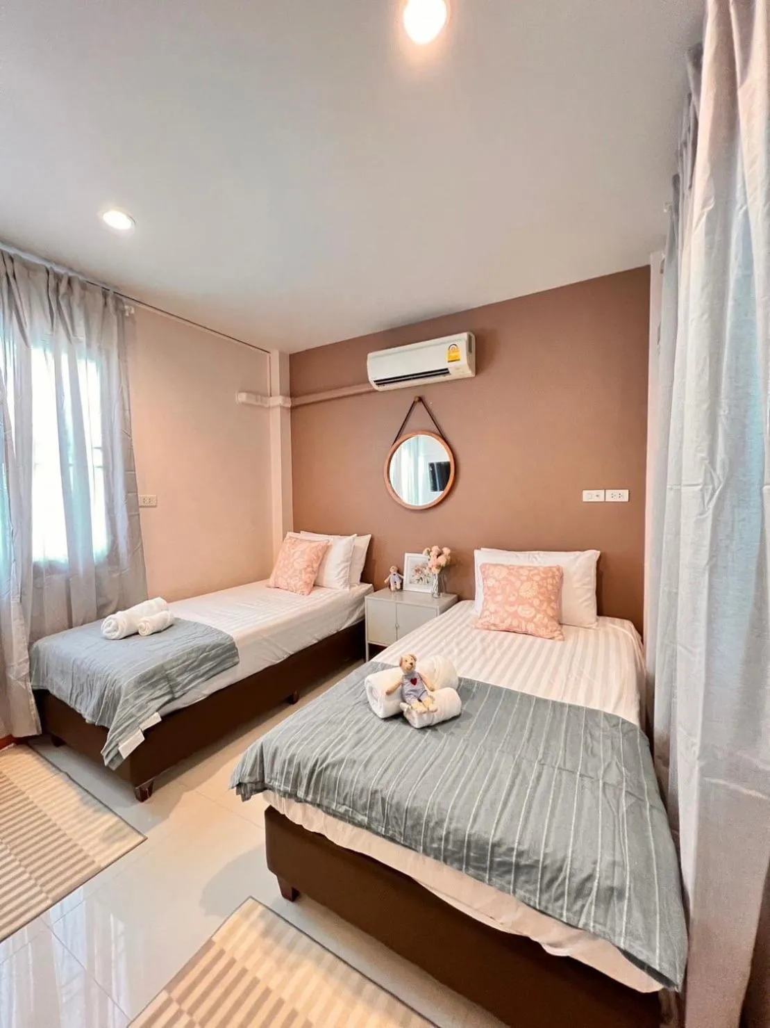 Bed in Por poshtel Kanchanaburi