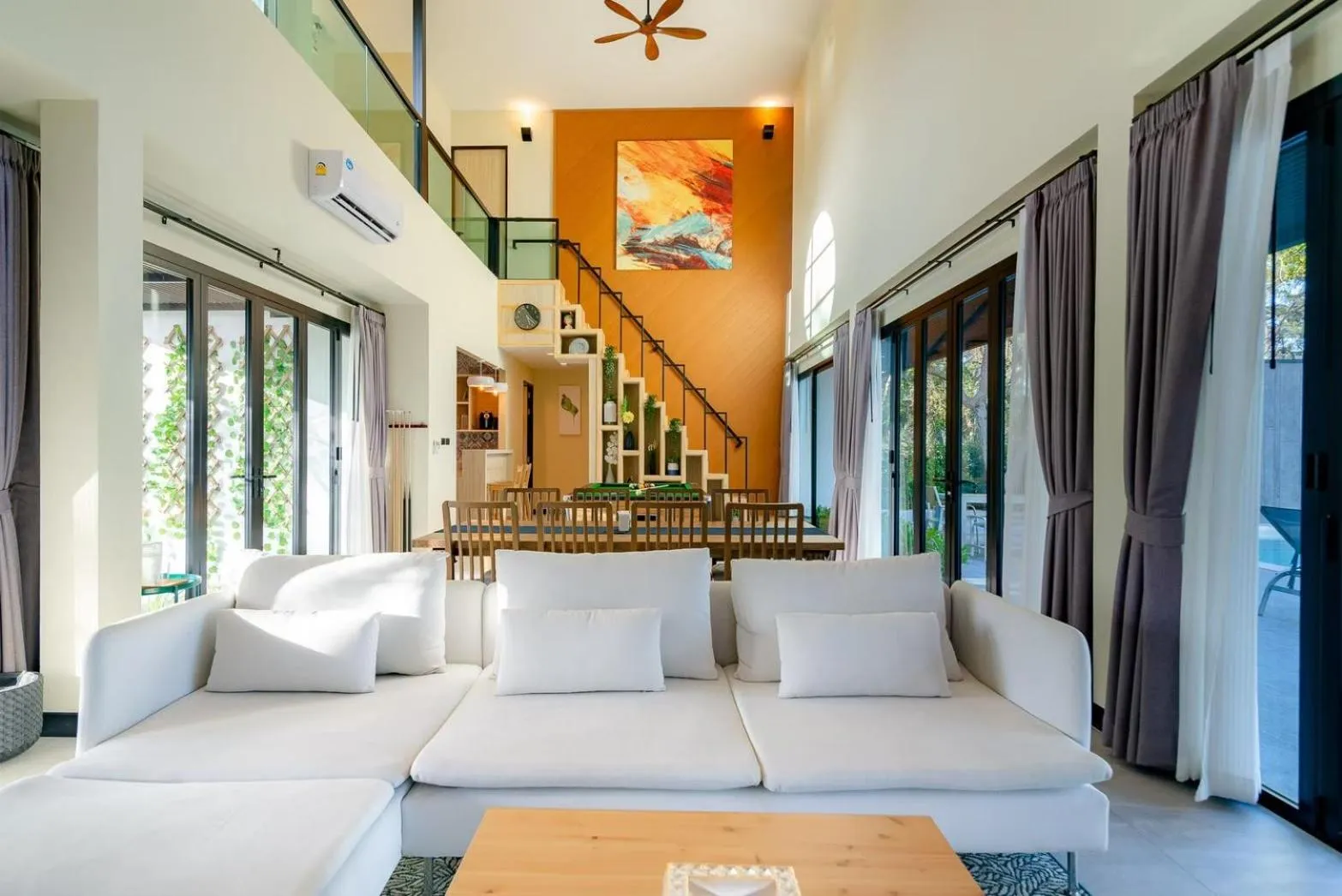 Living room in Emmarin Villa