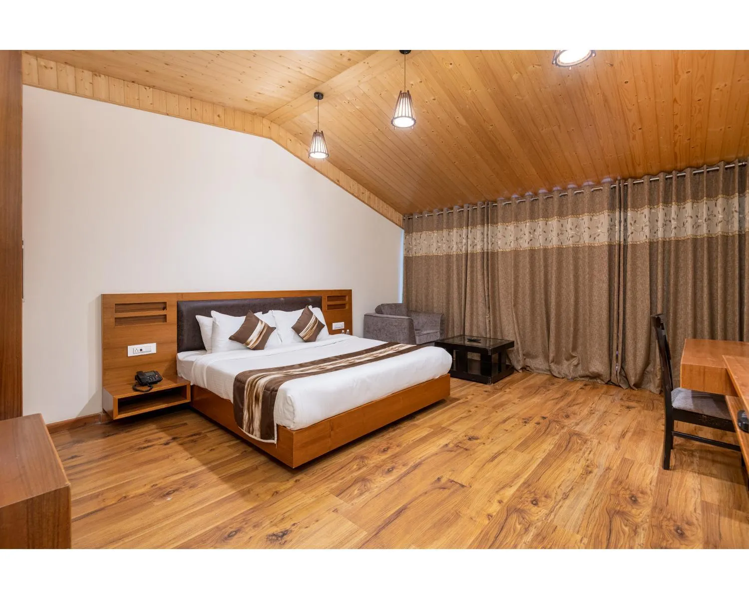 Bed in The Serenity Resort Spa