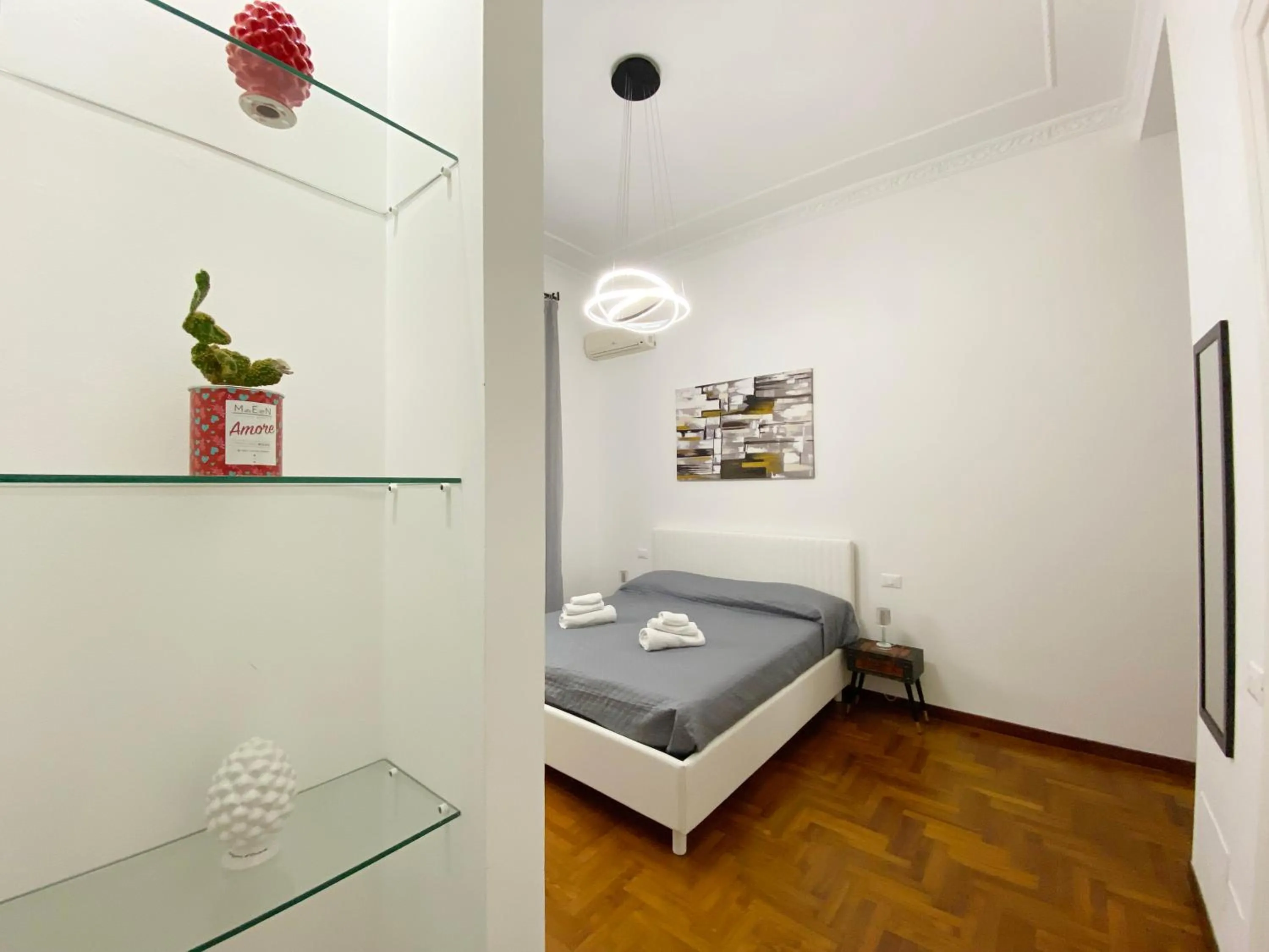 Bed in Kamaffari Central Apartment