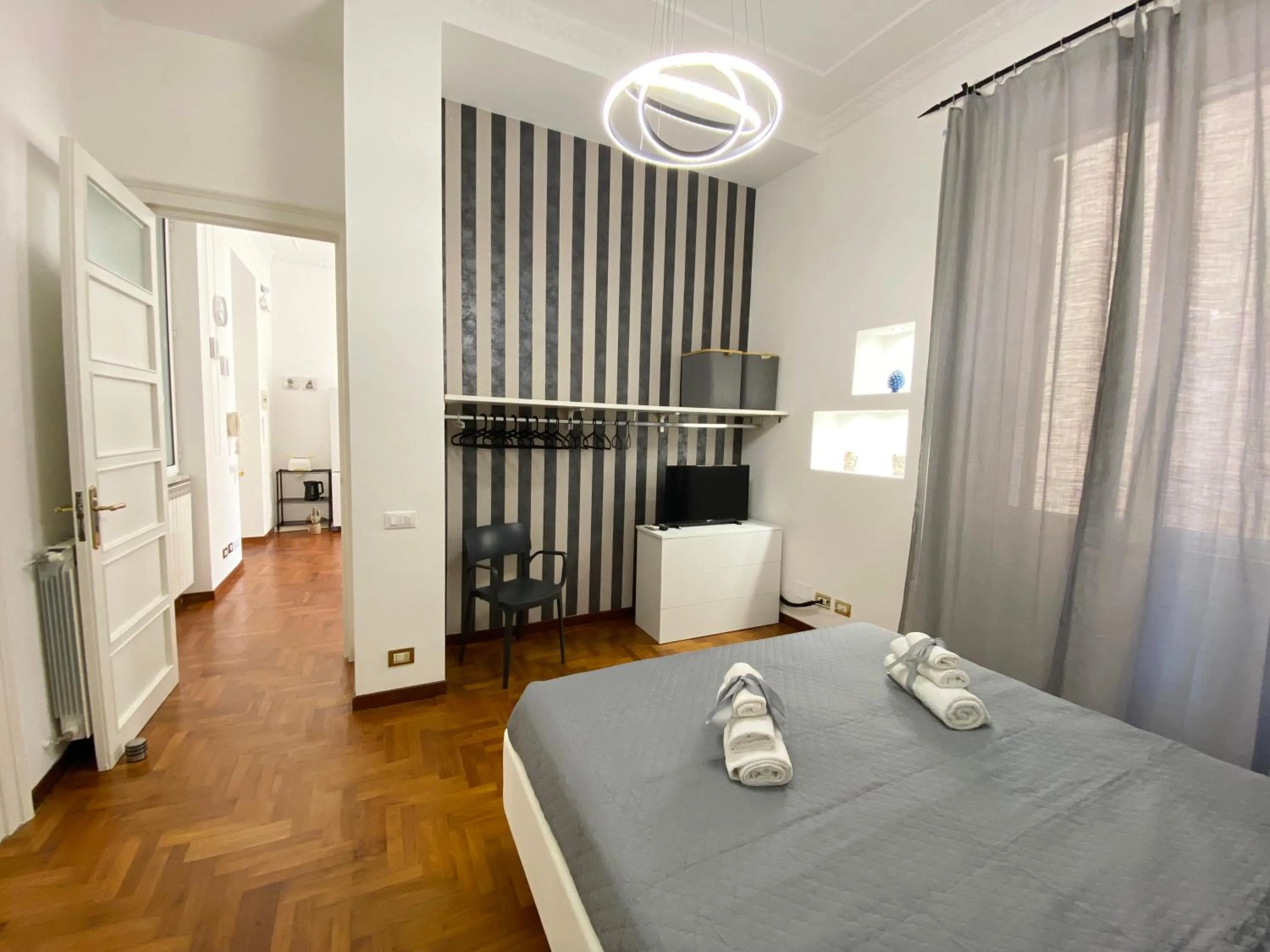 Bed in Kamaffari Central Apartment