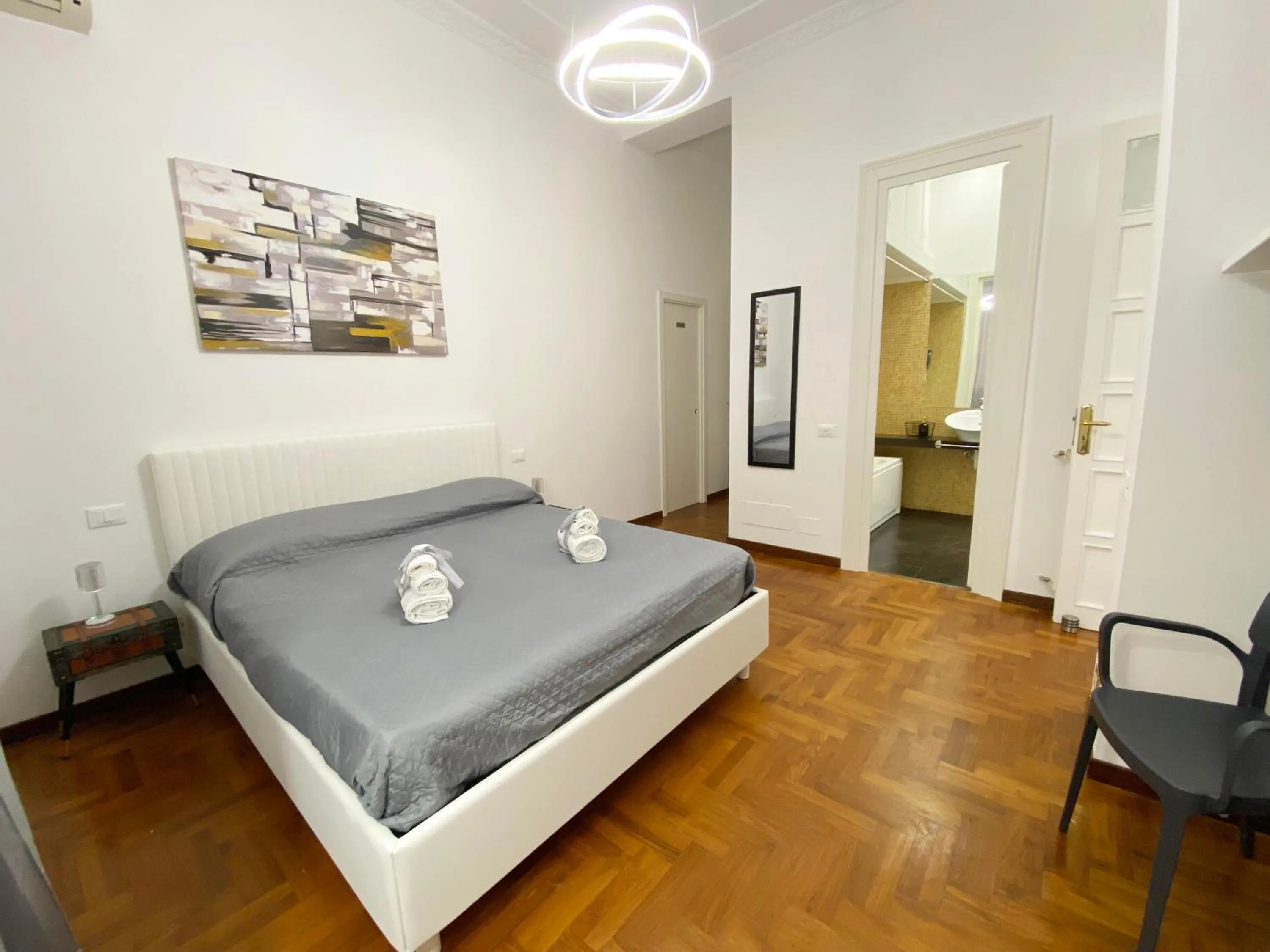 Bed in Kamaffari Central Apartment