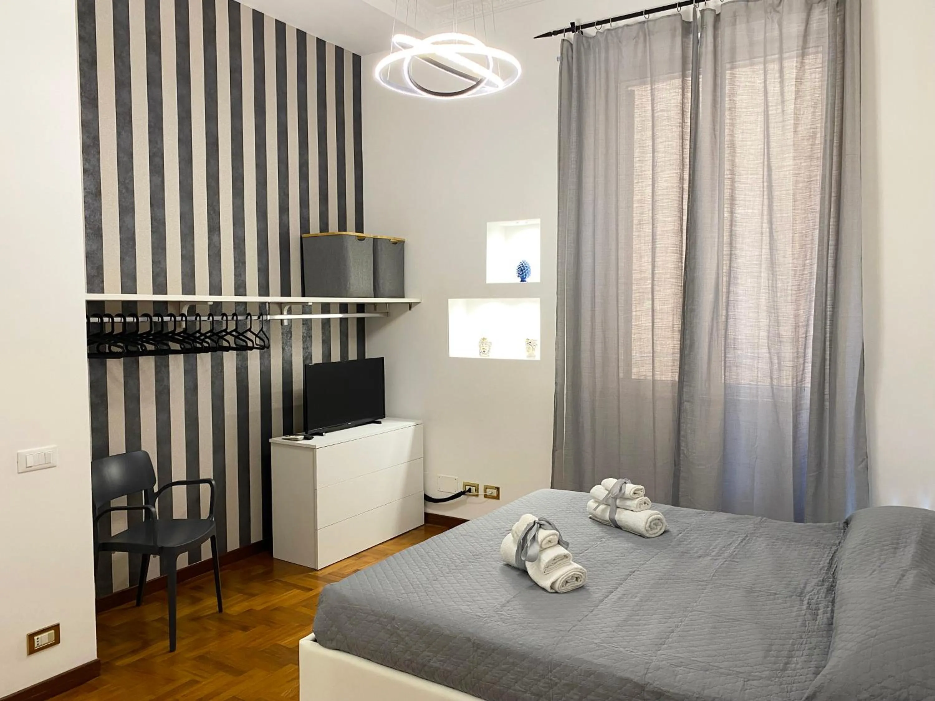 Bed in Kamaffari Central Apartment