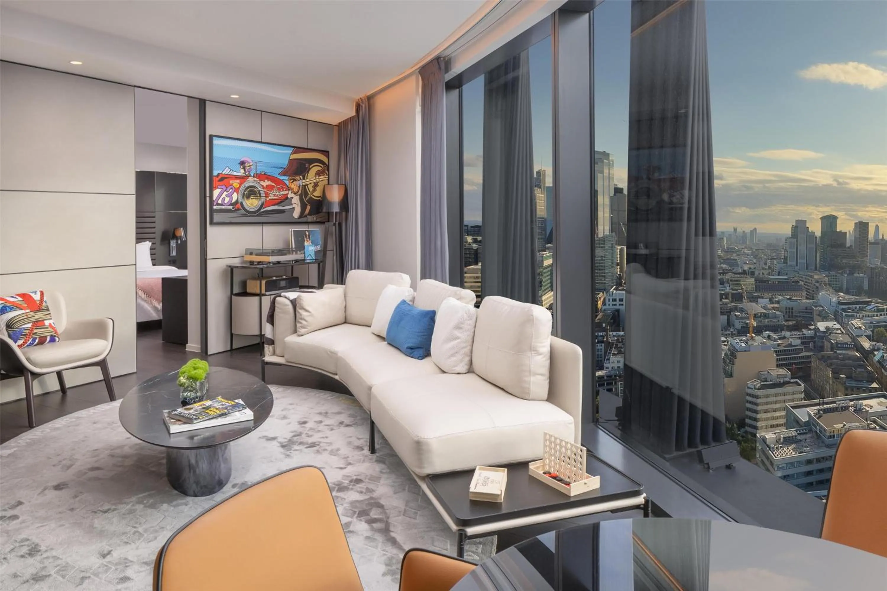 Photo of the whole room in art'otel London Hoxton