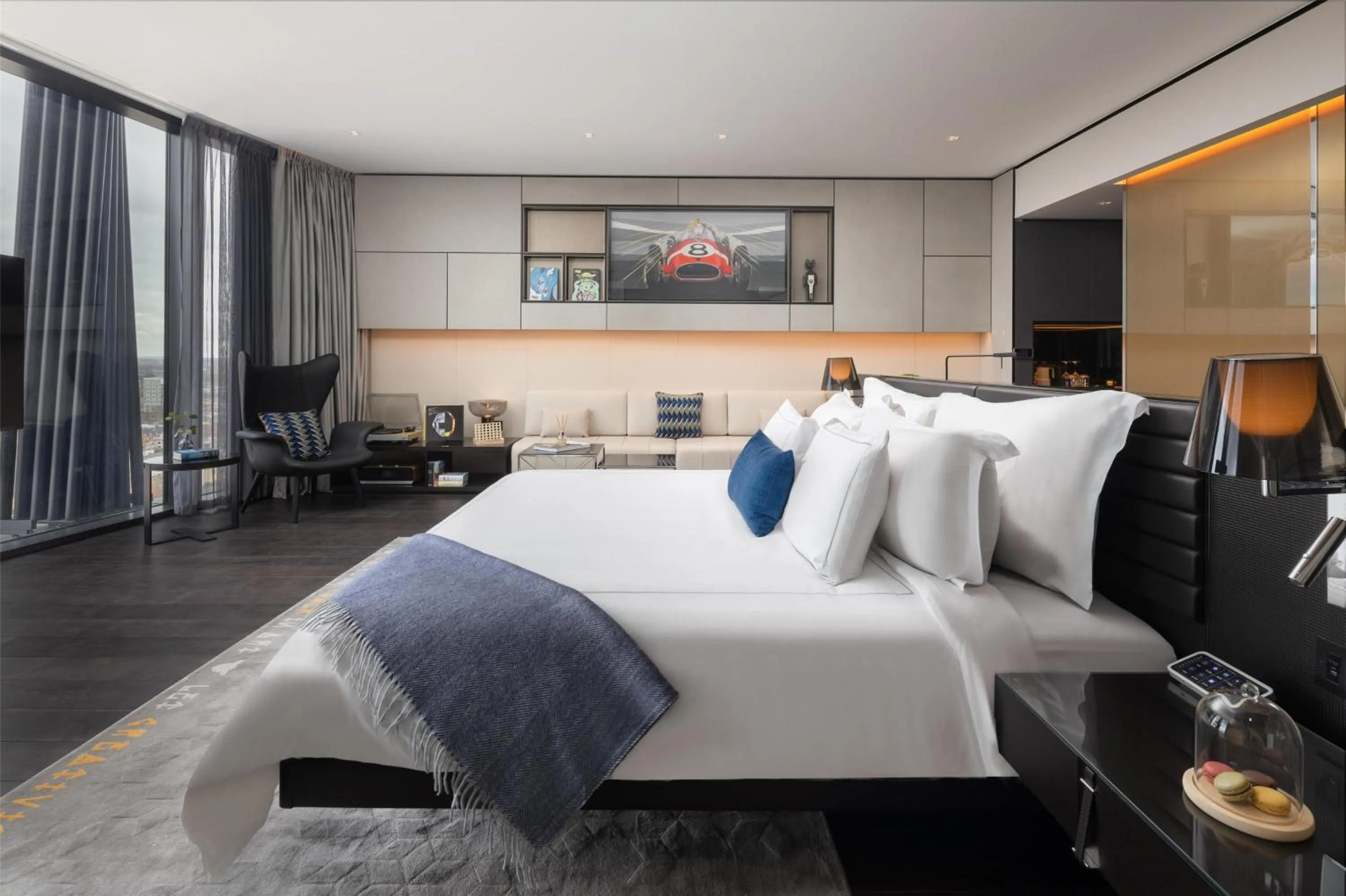 Photo of the whole room, Bed in art'otel London Hoxton