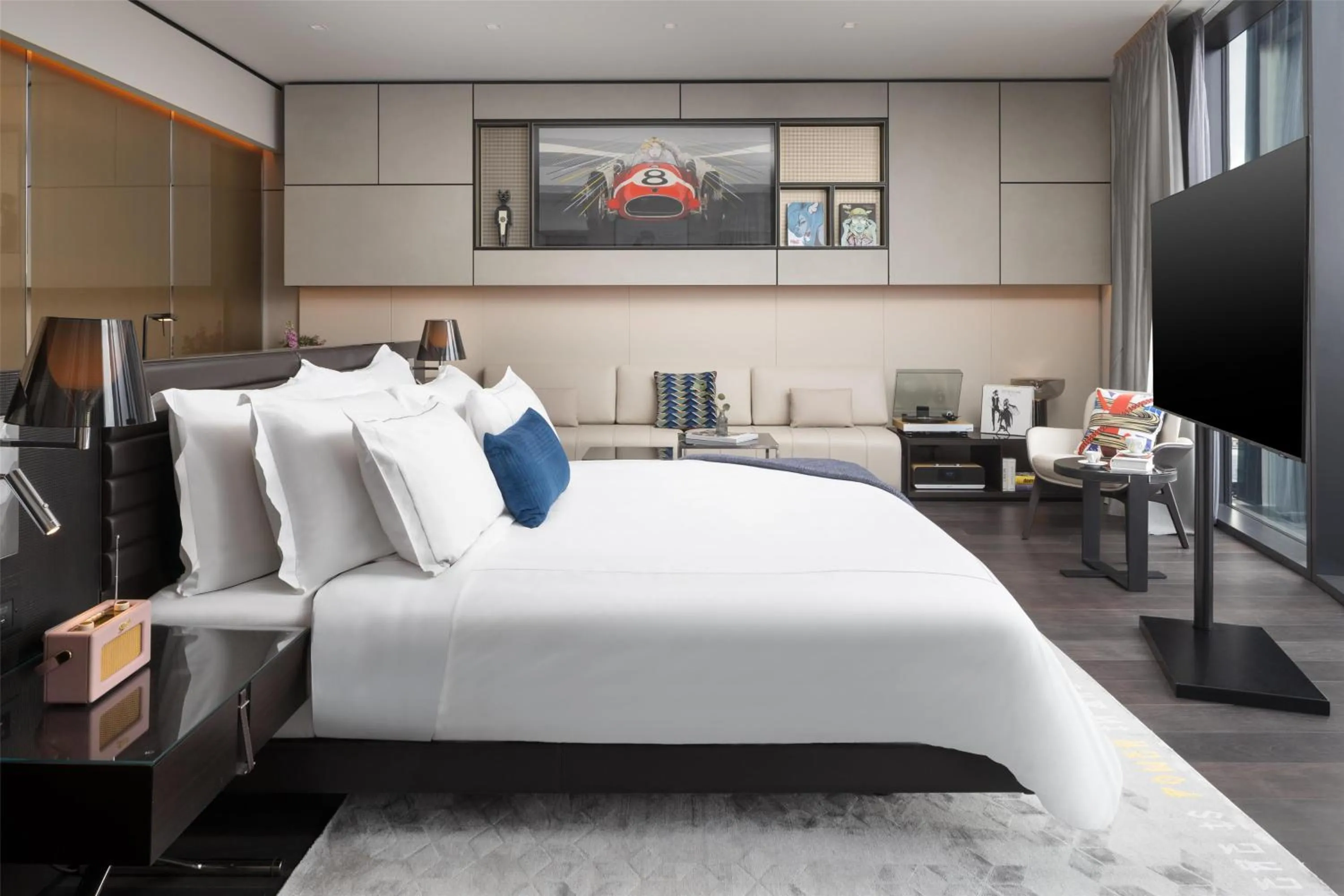 Photo of the whole room, Bed in art'otel London Hoxton