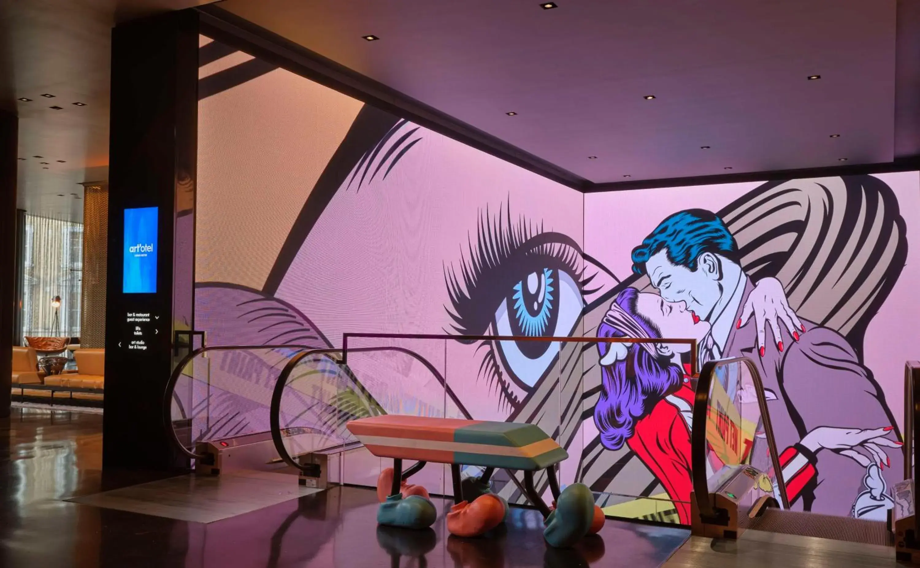 Lobby or reception in art'otel London Hoxton Lobby or reception in art'otel London Hoxton