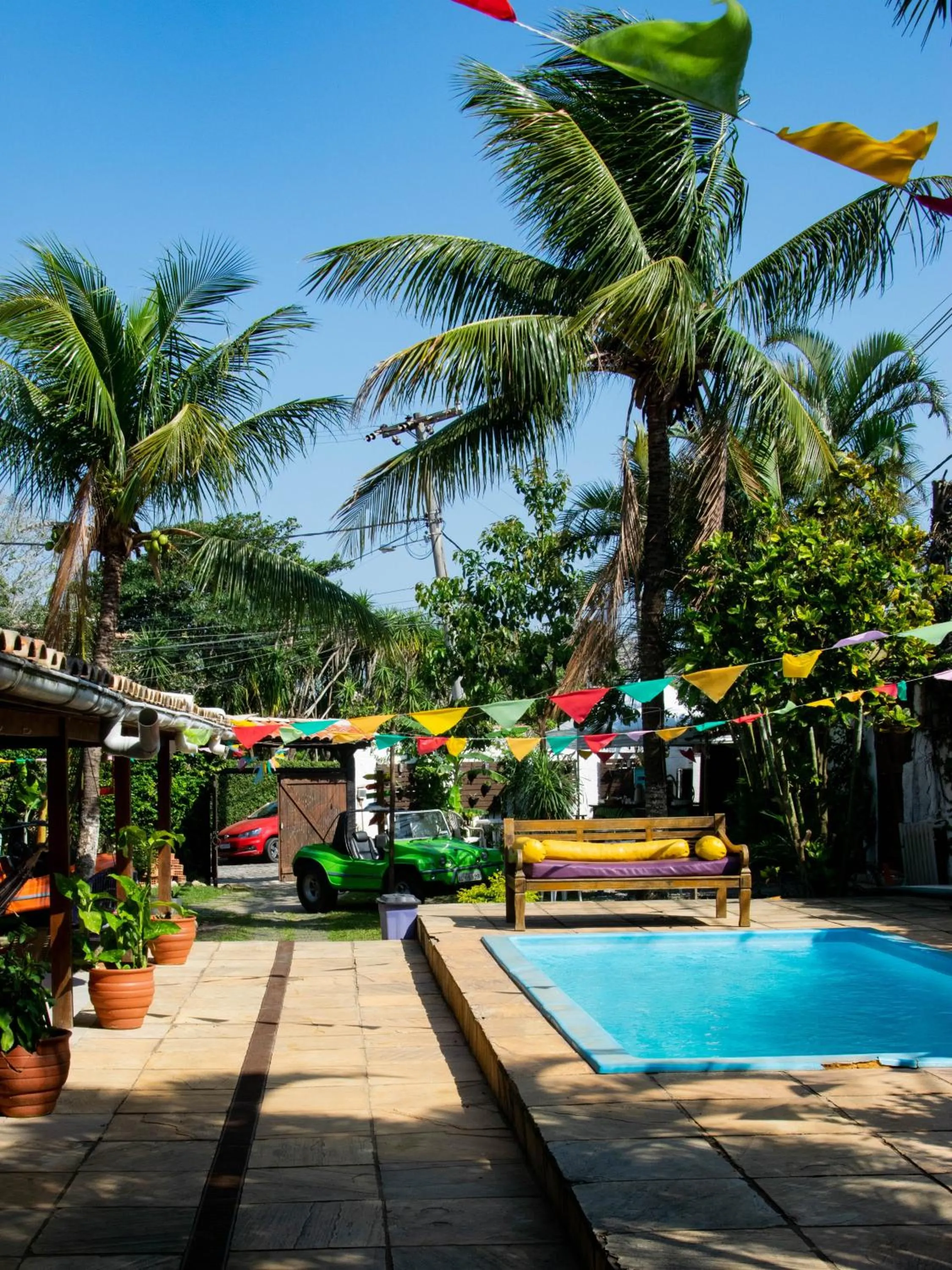 Pool view in Solar Hostel Búzios