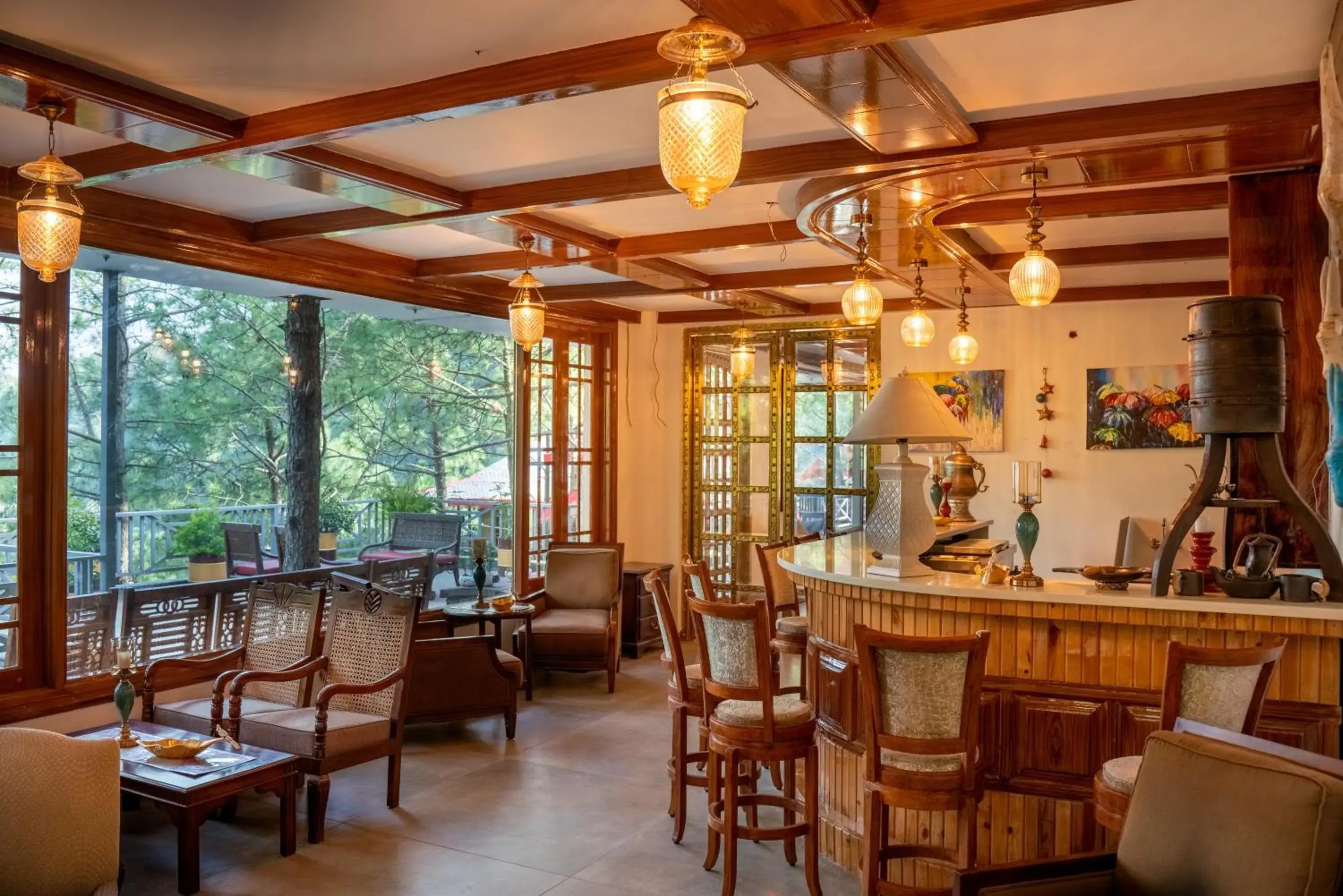 Lounge or bar in Chillaru Spa & Resort Lounge or bar in Chillaru Spa & Resort