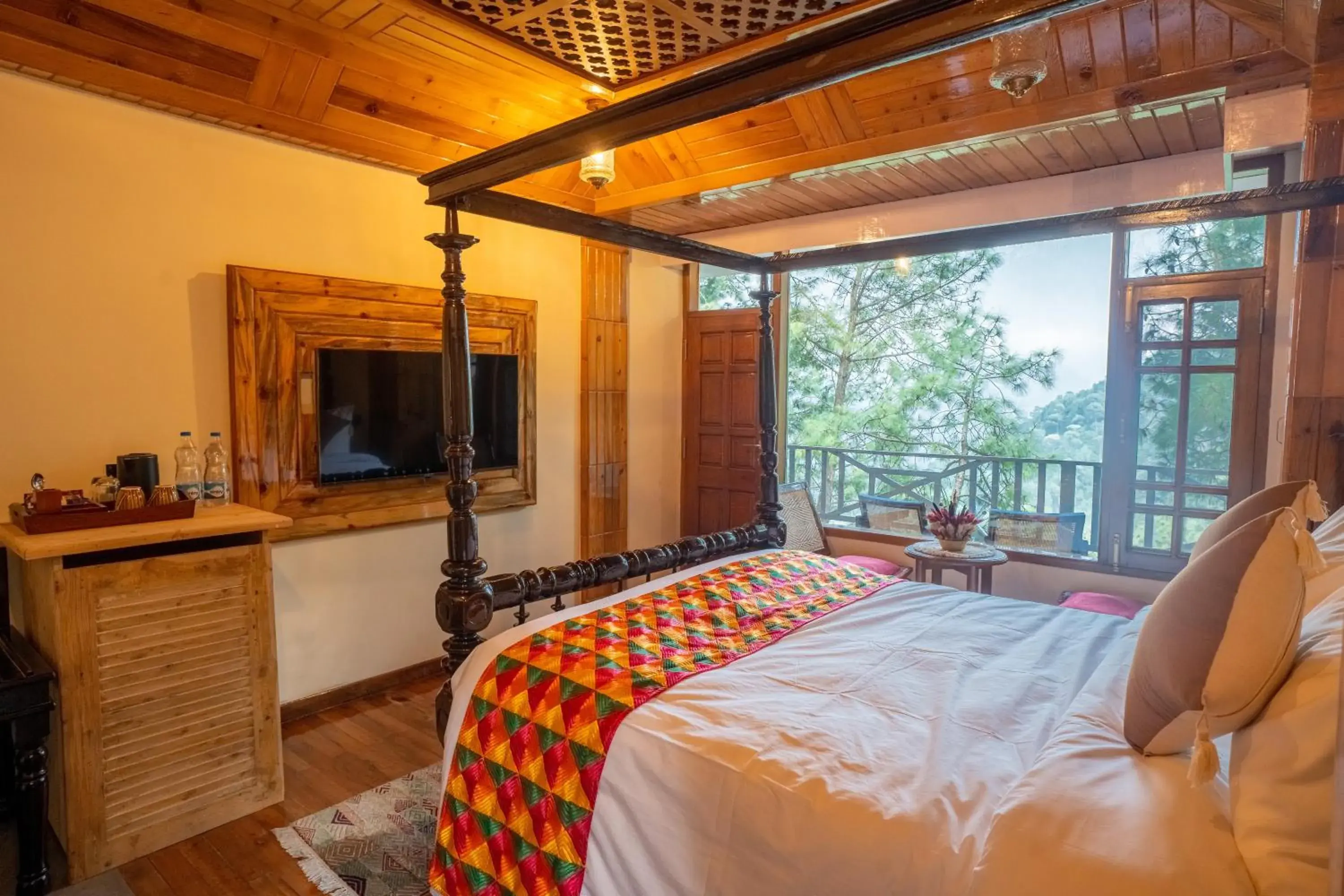 Bed in Chillaru Spa & Resort Bed in Chillaru Spa & Resort