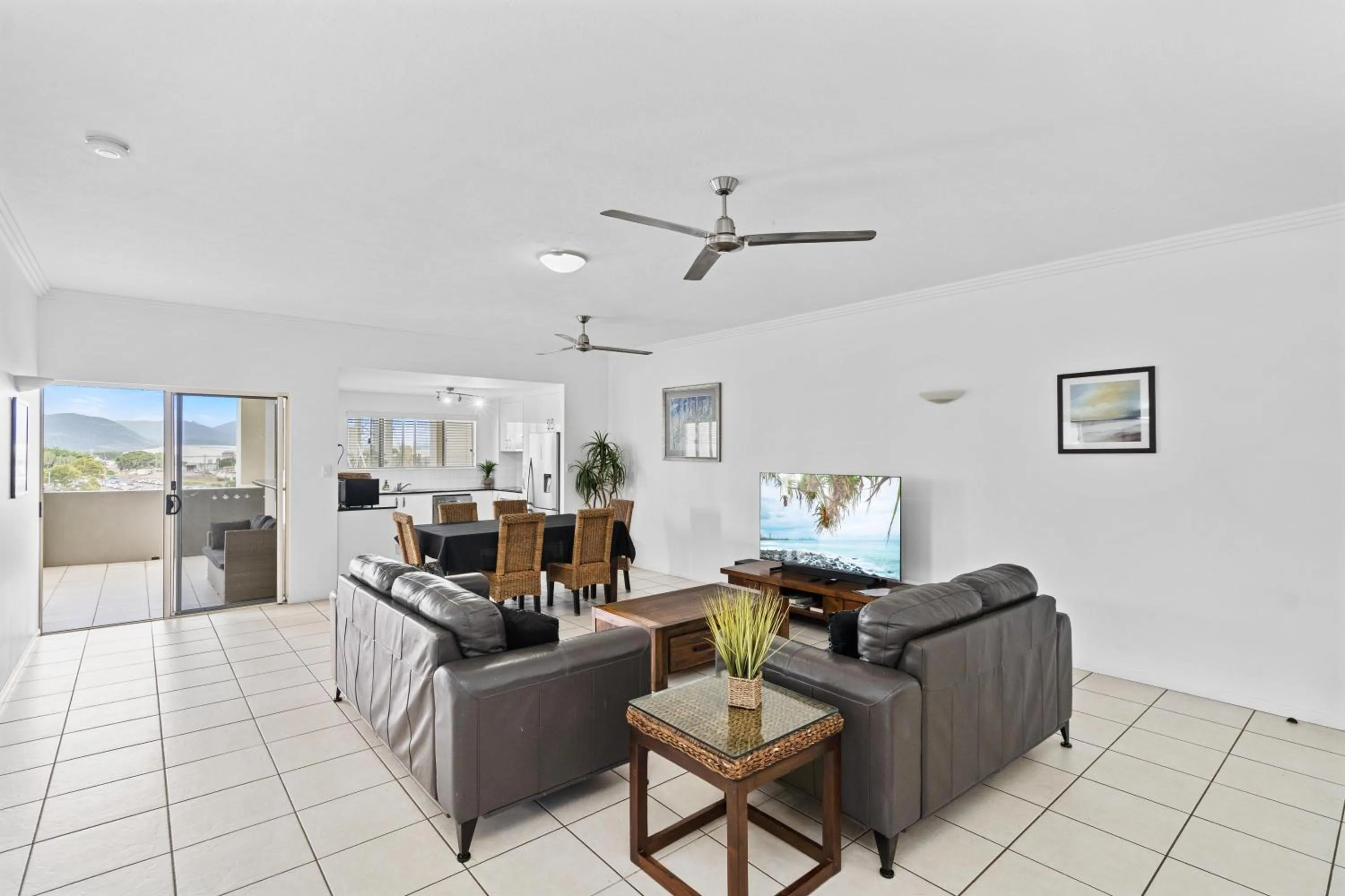 Living room in Cairns City Apartments