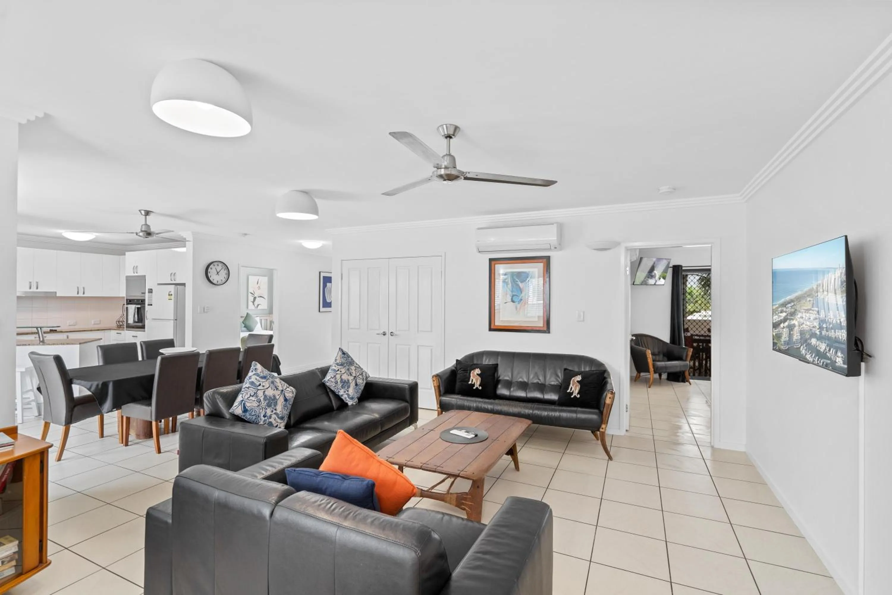 Living room in Cairns City Apartments