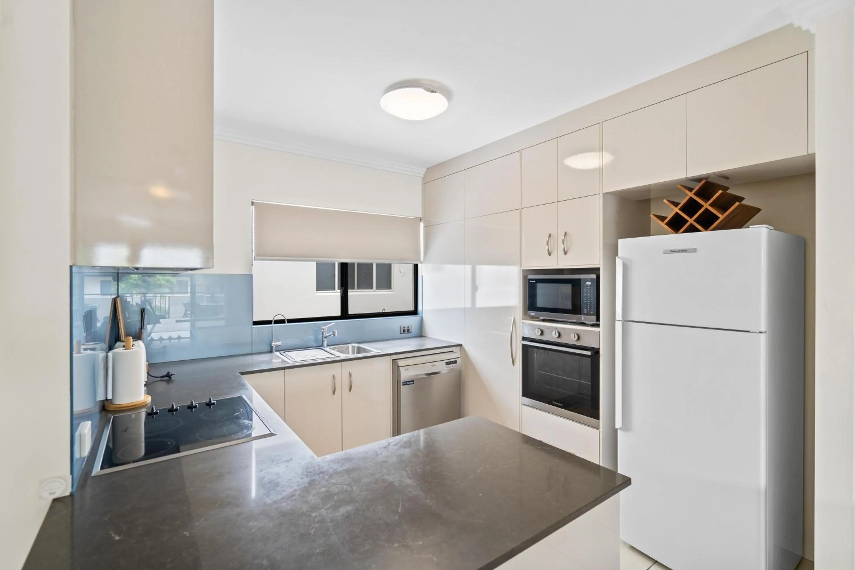 kitchen in Cairns City Apartments