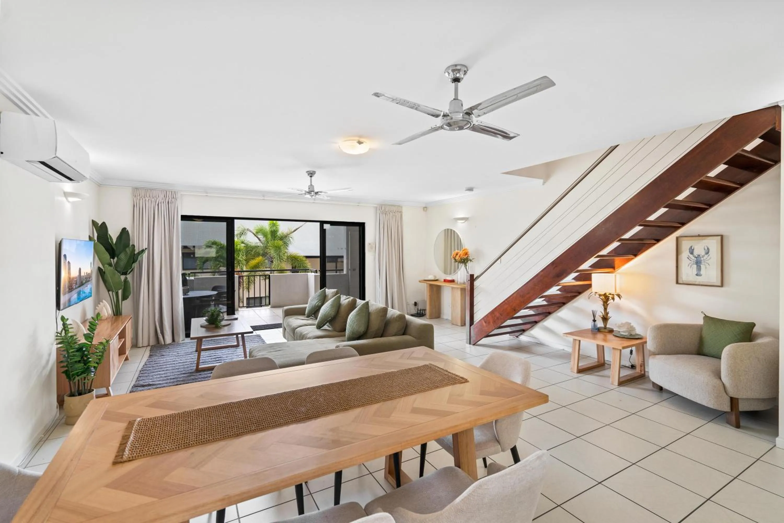 Living room in Cairns City Apartments