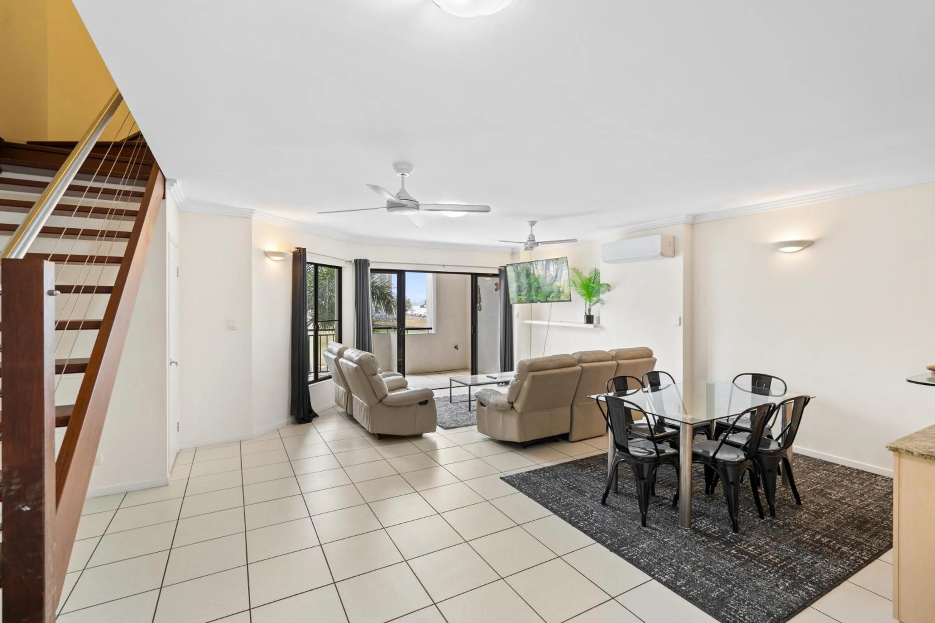 Living room in Cairns City Apartments