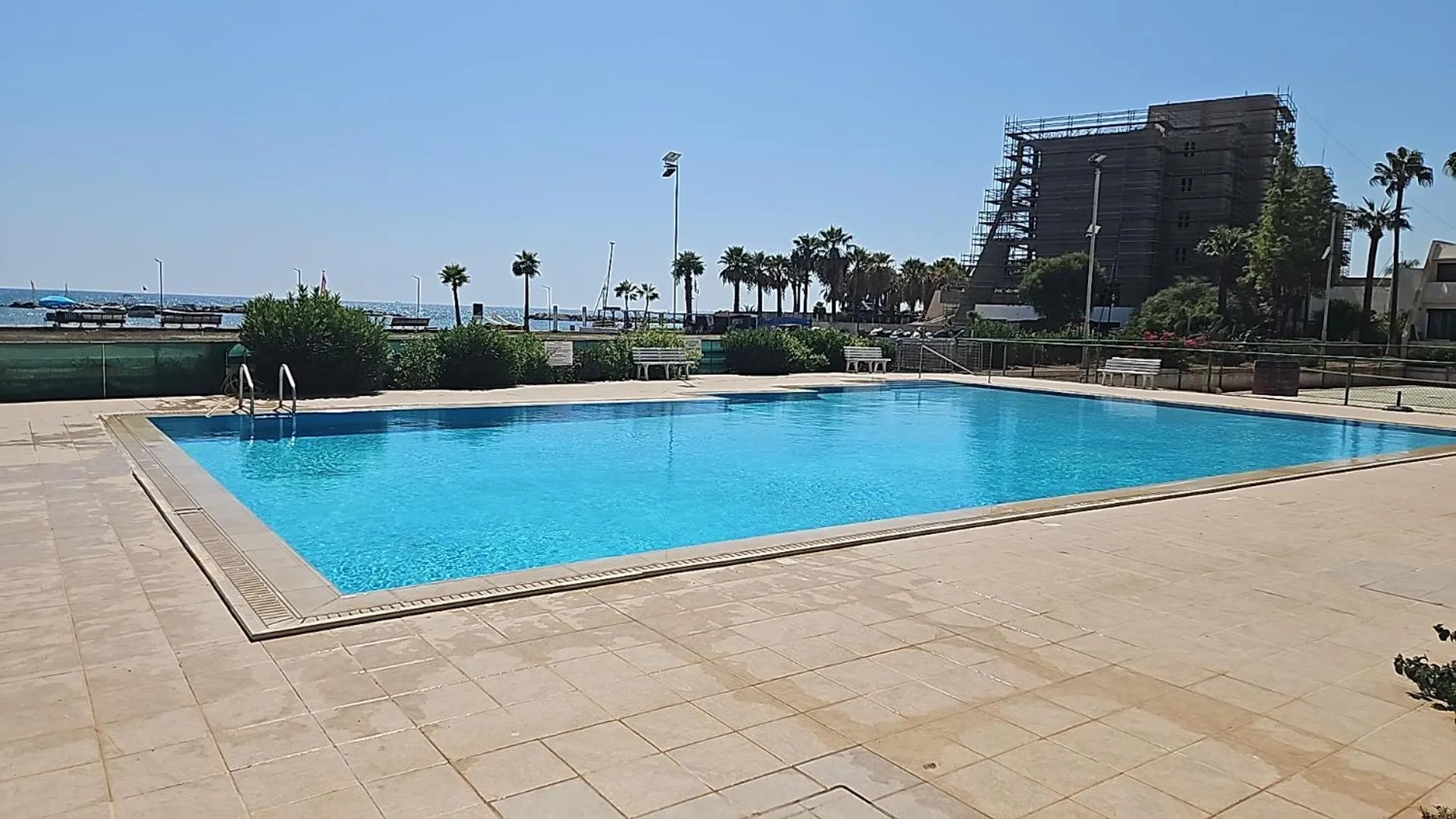 Swimming pool in Julie's beach house