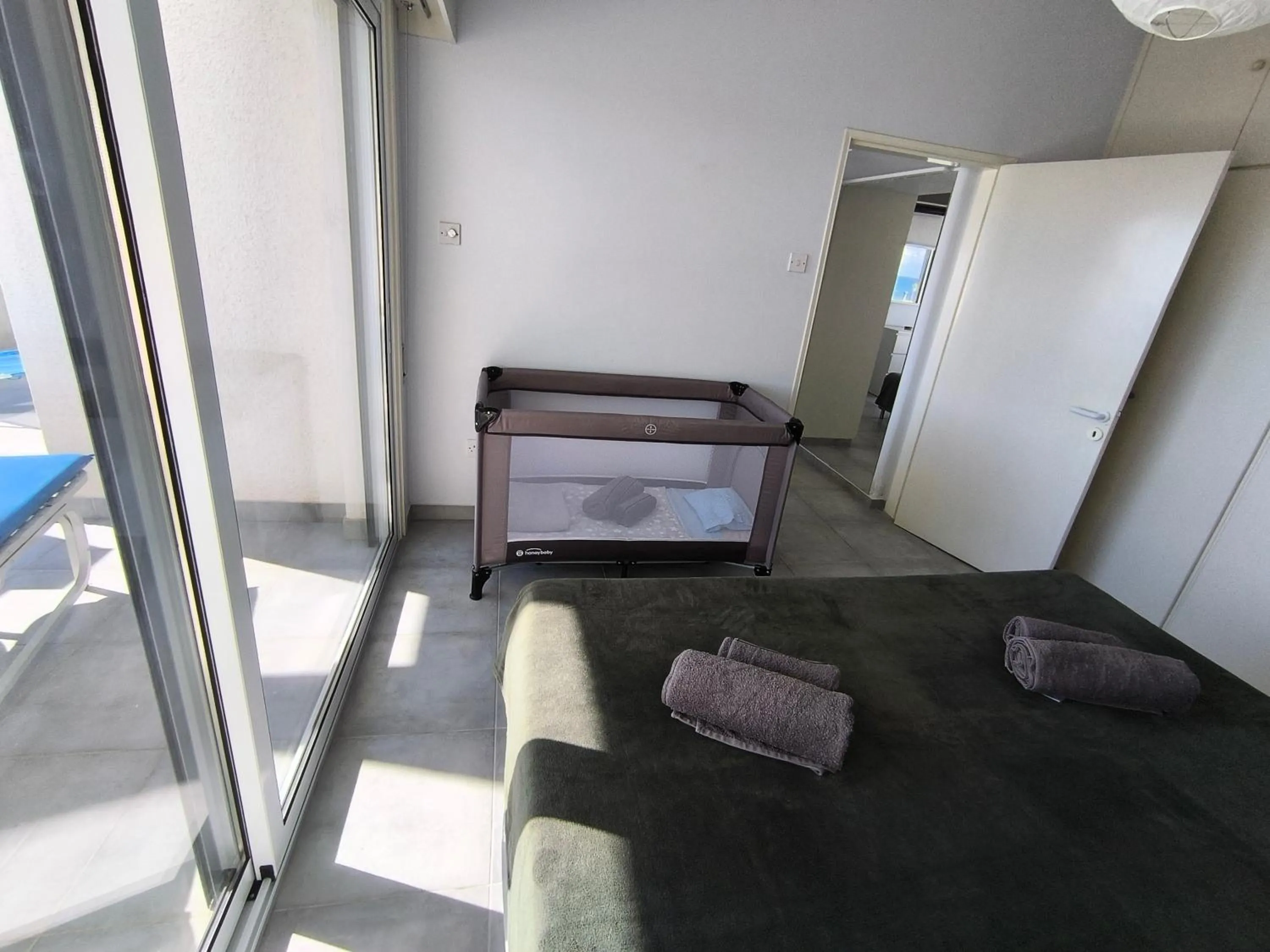 Bed in Julie's beach house