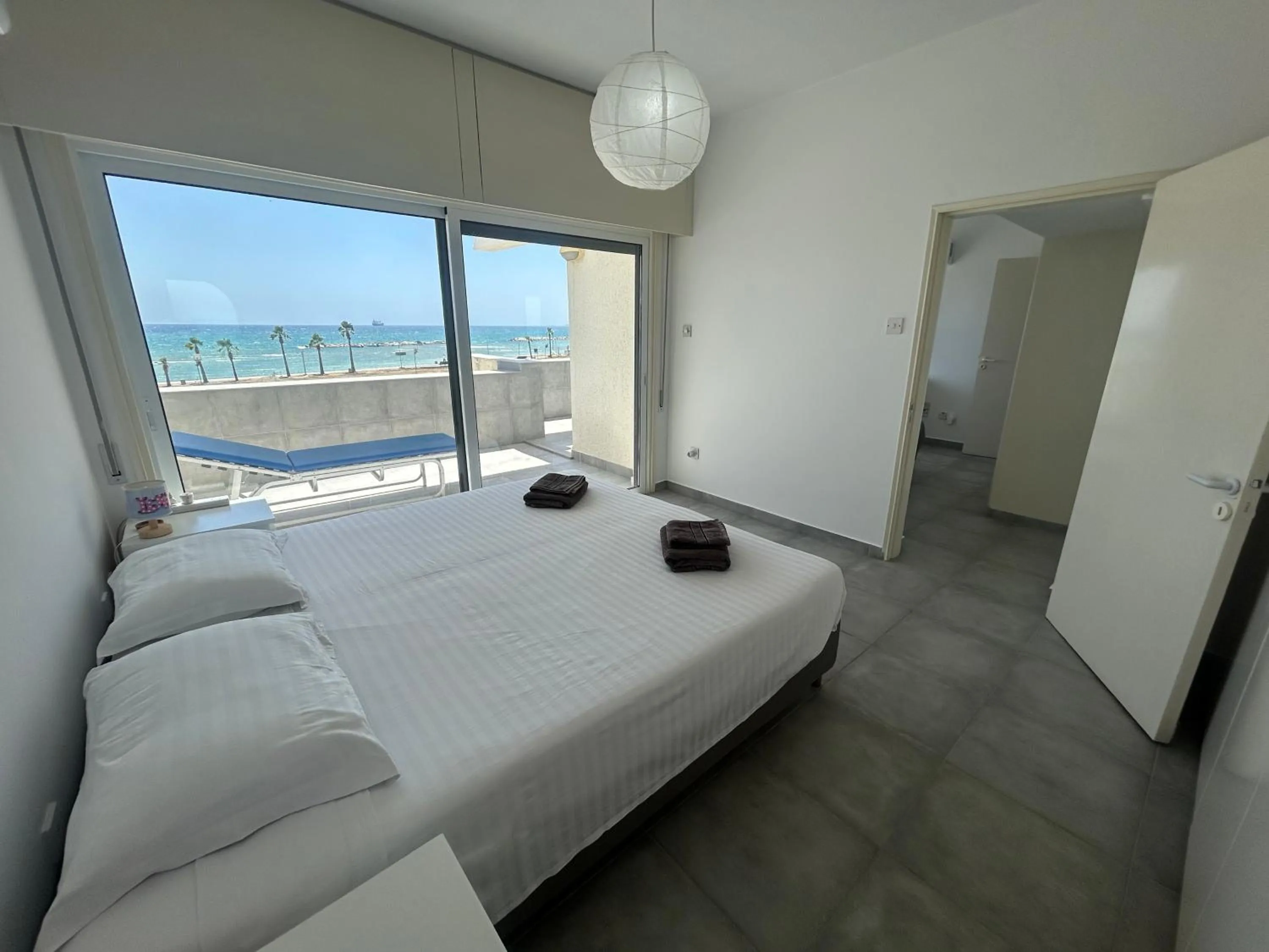 Bed in Julie's beach house