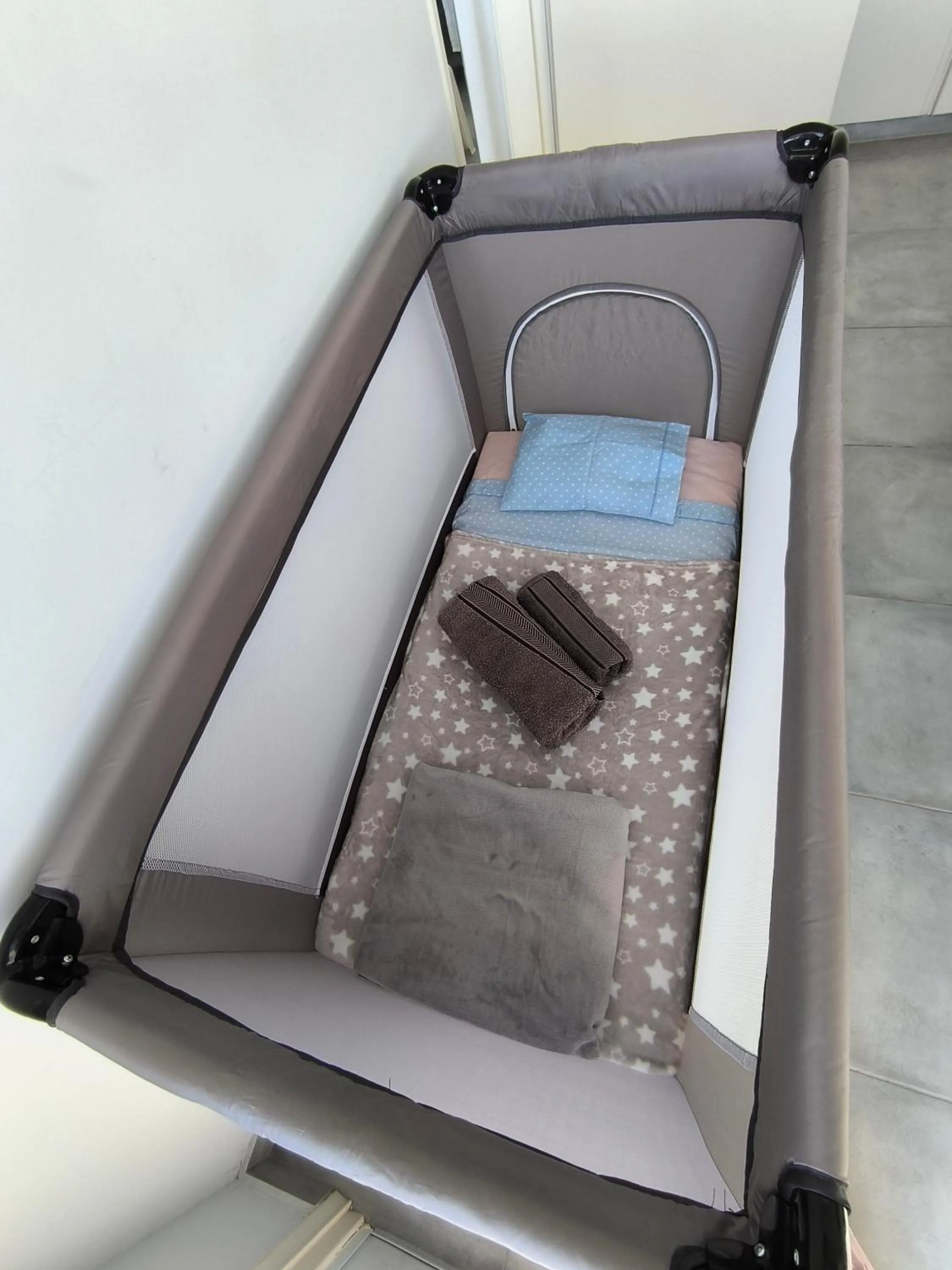 Bed in Julie's beach house