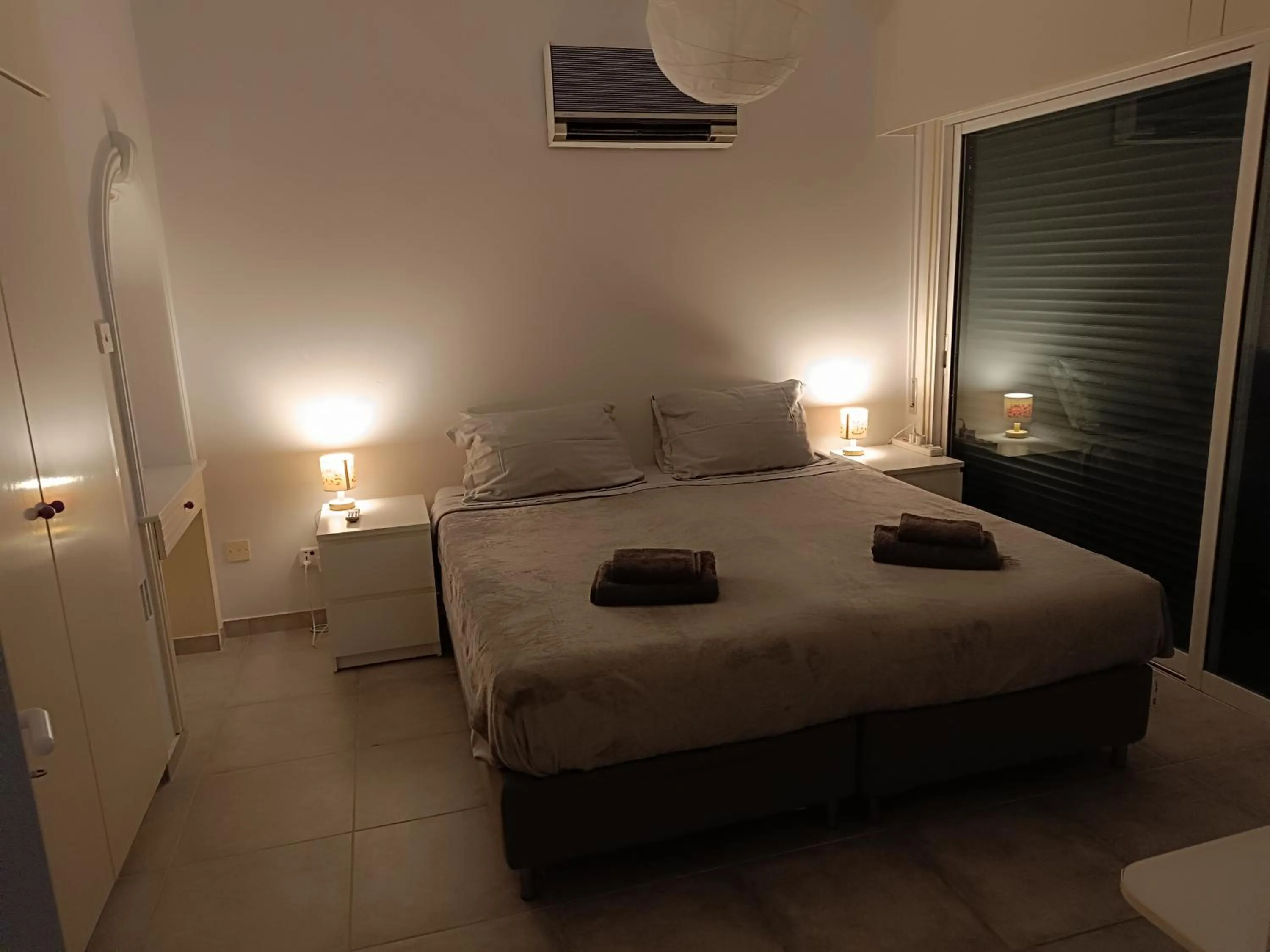 Bed in Julie's beach house
