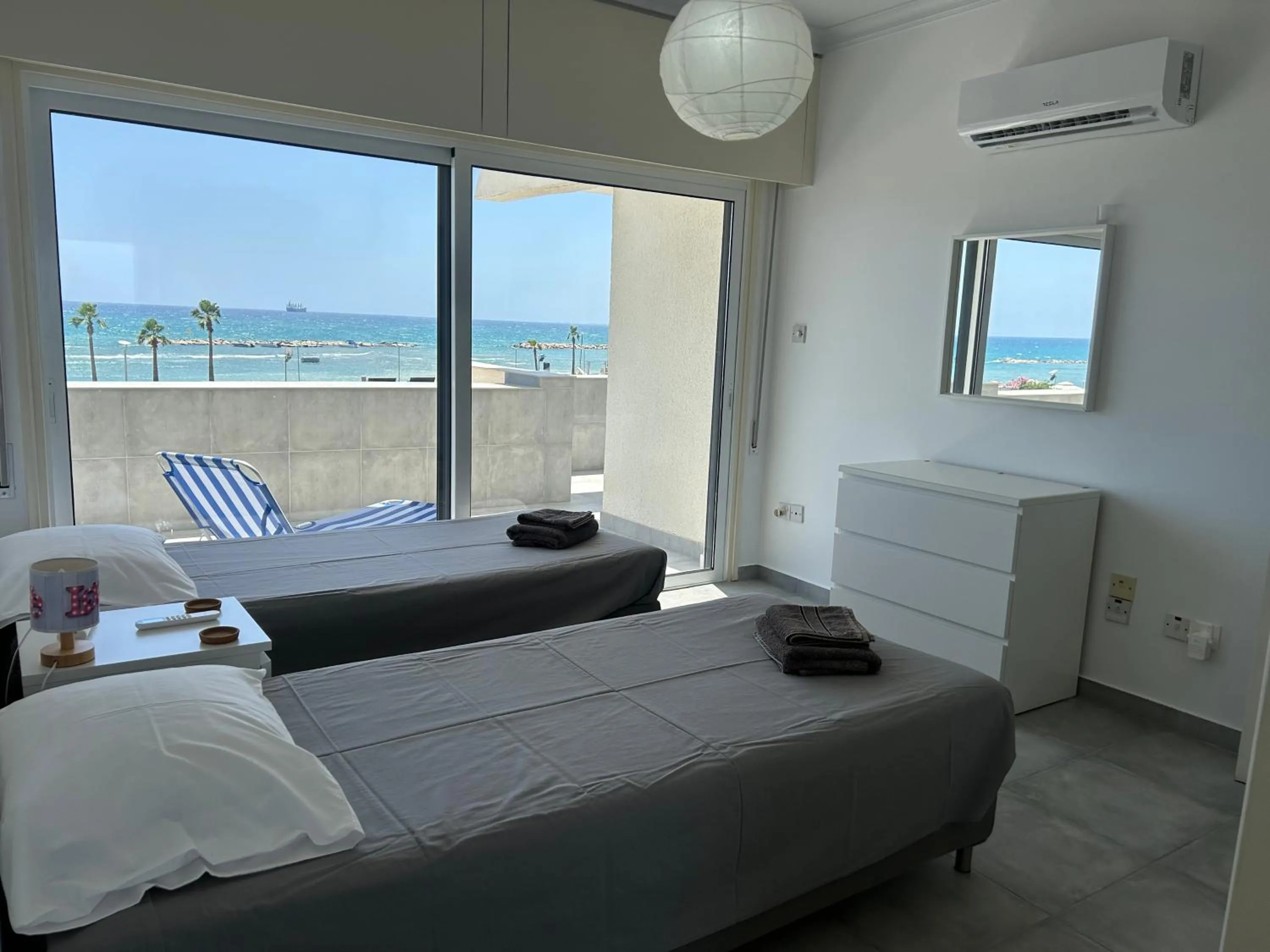 Bed in Julie's beach house