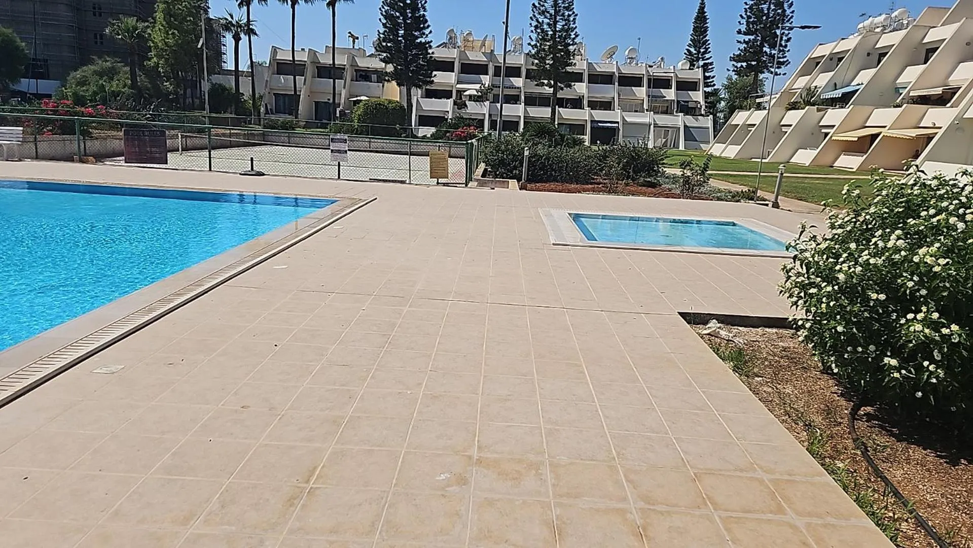 Swimming pool in Julie's beach house