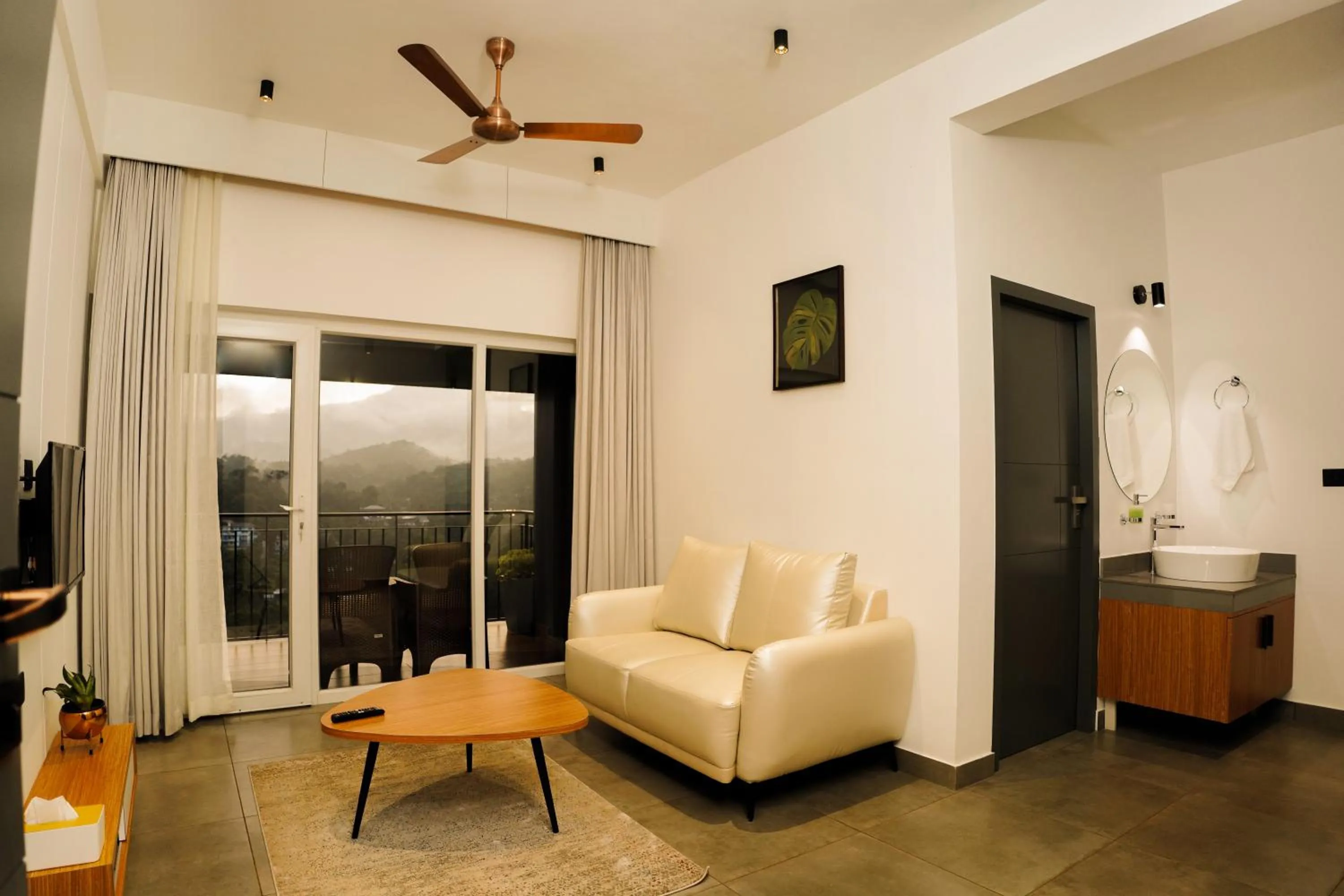 Living room in Leaves Resort Vythiri Wayanad