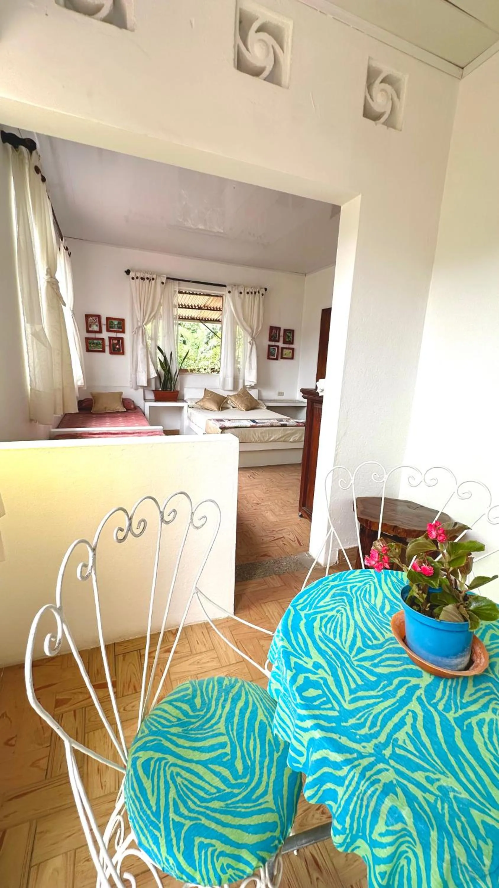 Seating area in Finca Hotel Villaruth