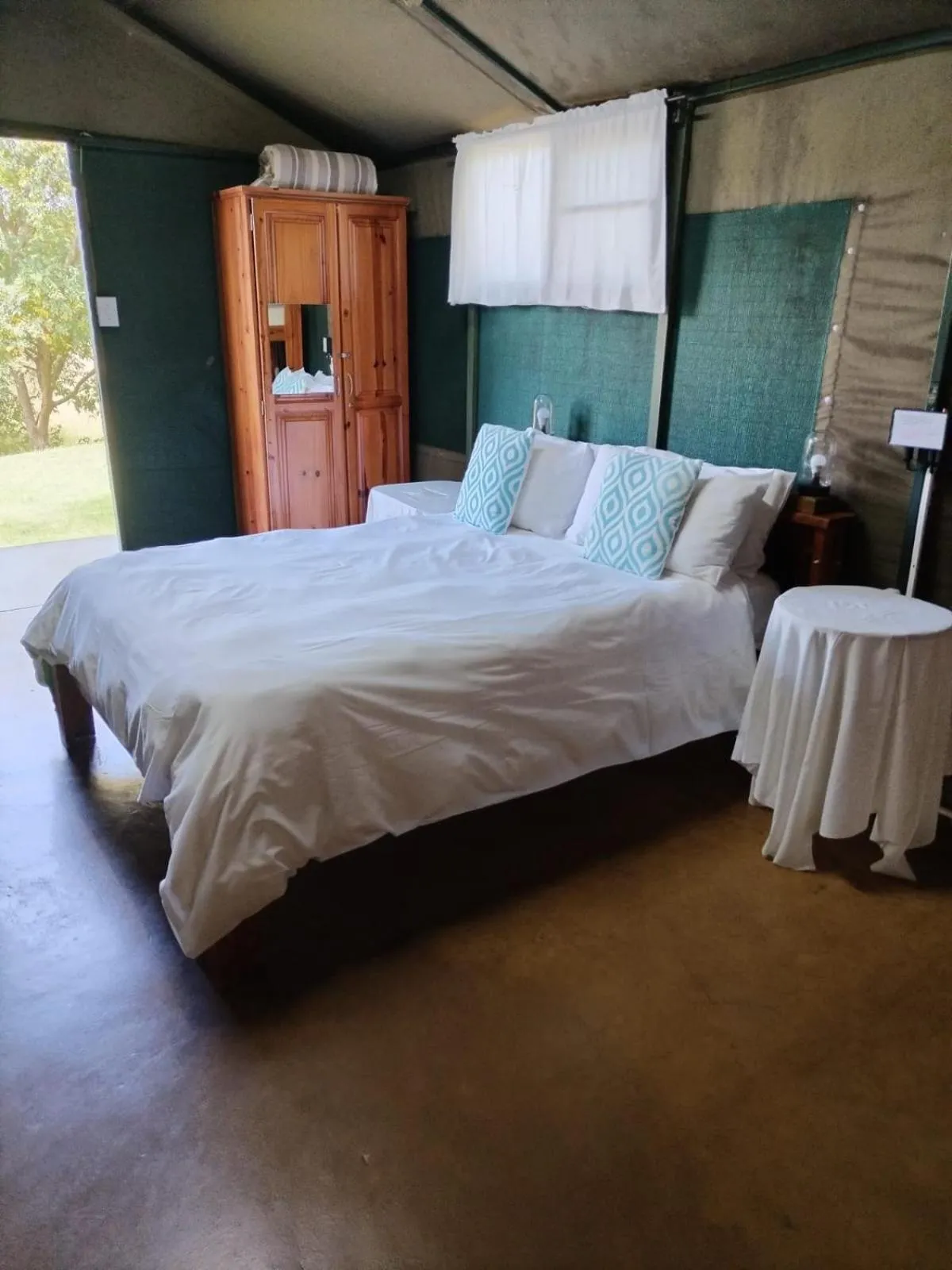 Bed in Sabie River Camp