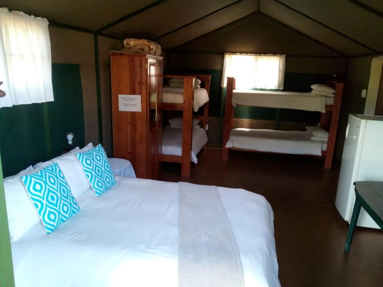 Bed in Sabie River Camp