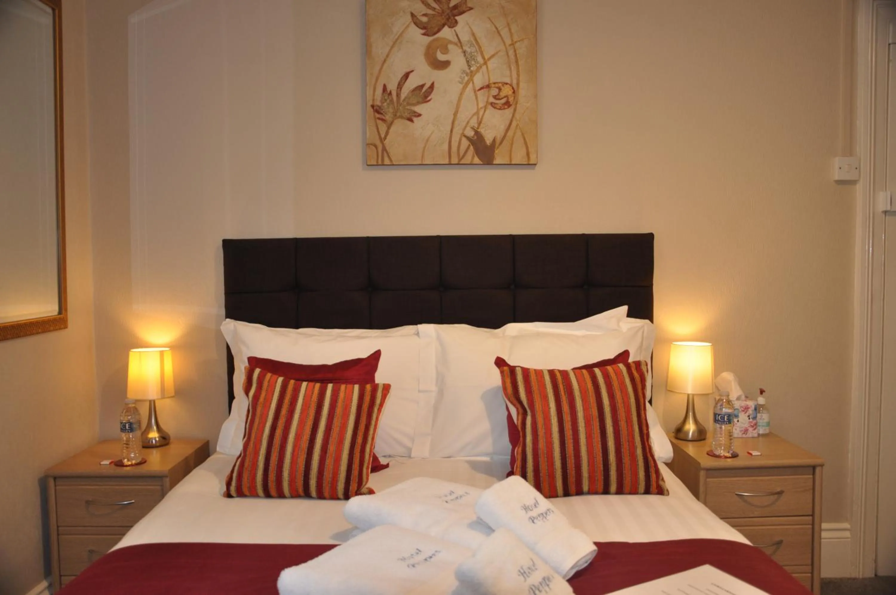 Bed in Hotel Peppers