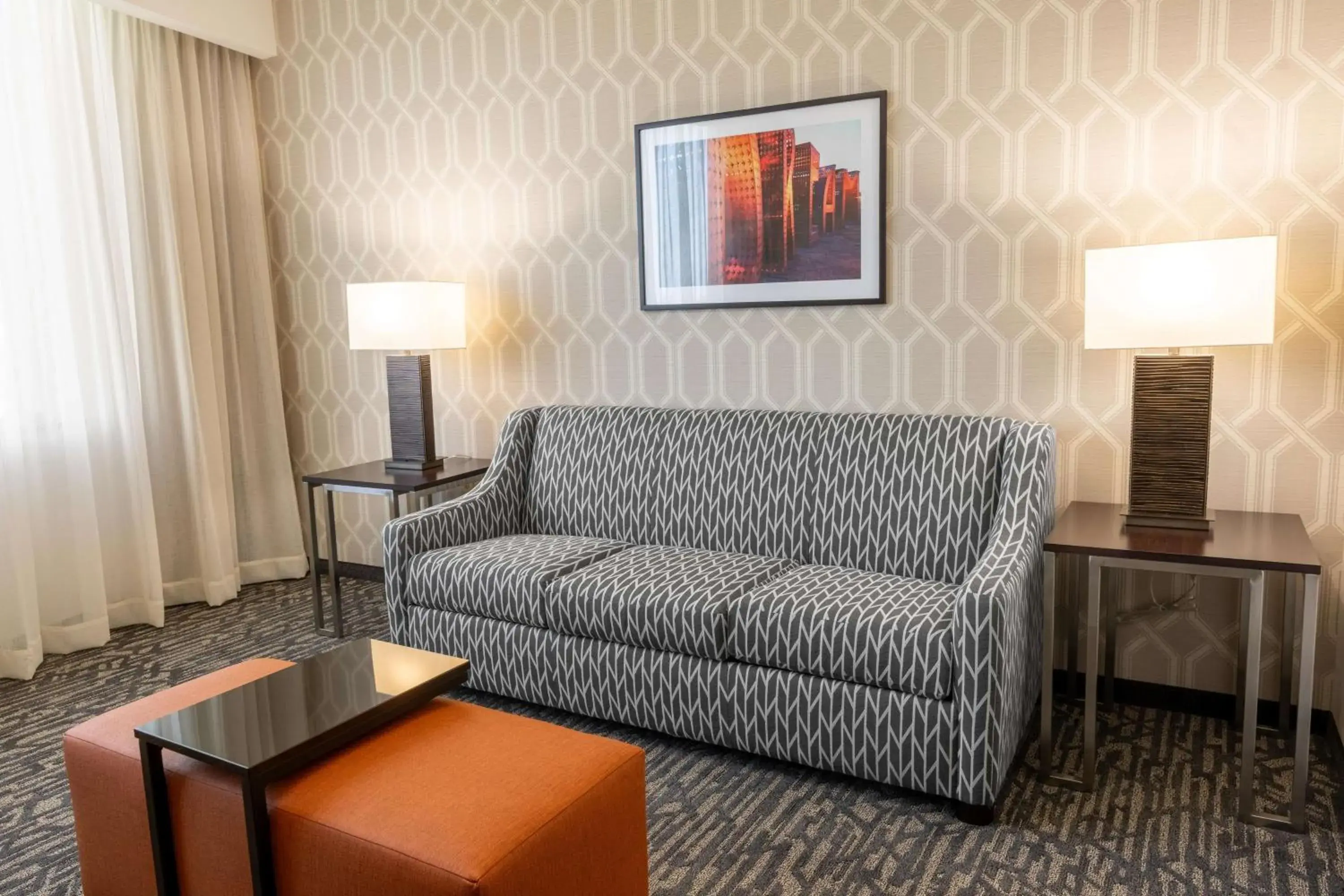 King Suite with Sofa Bed - Accessible, Roll-in Shower in Drury Plaza Hotel Dallas Arlington King Suite with Sofa Bed - Accessible, Roll-in Shower in Drury Plaza Hotel Dallas Arlington