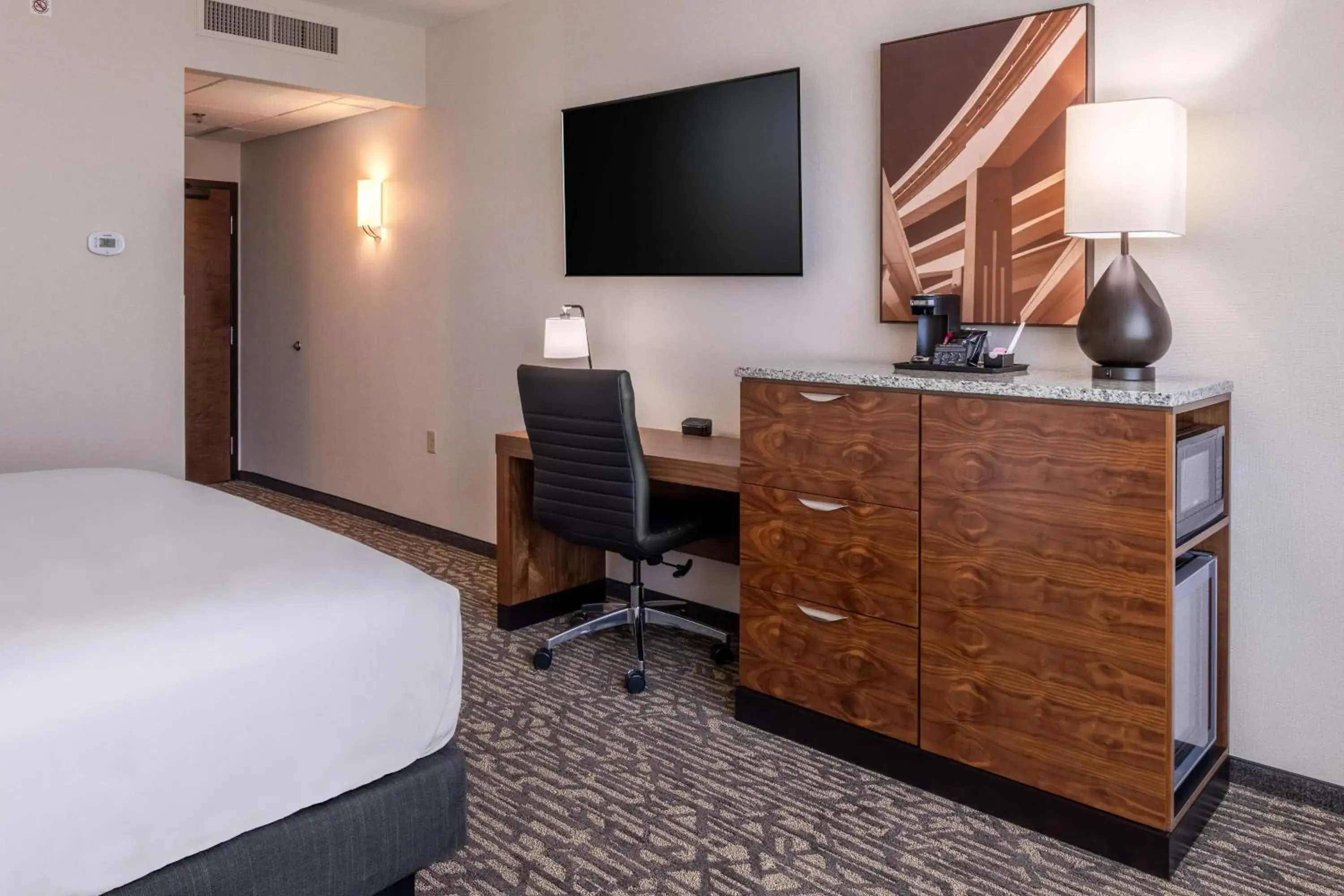 Upper Floor Deluxe King Room - Accessible, Roll-in Shower in Drury Plaza Hotel Dallas Arlington Upper Floor Deluxe King Room - Accessible, Roll-in Shower in Drury Plaza Hotel Dallas Arlington