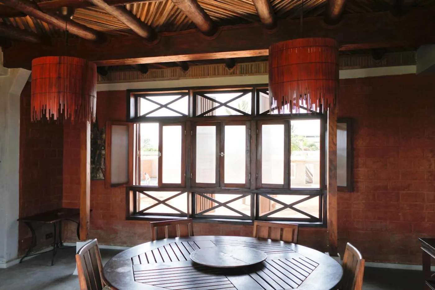 Dining area in La Maison Bleue Lome